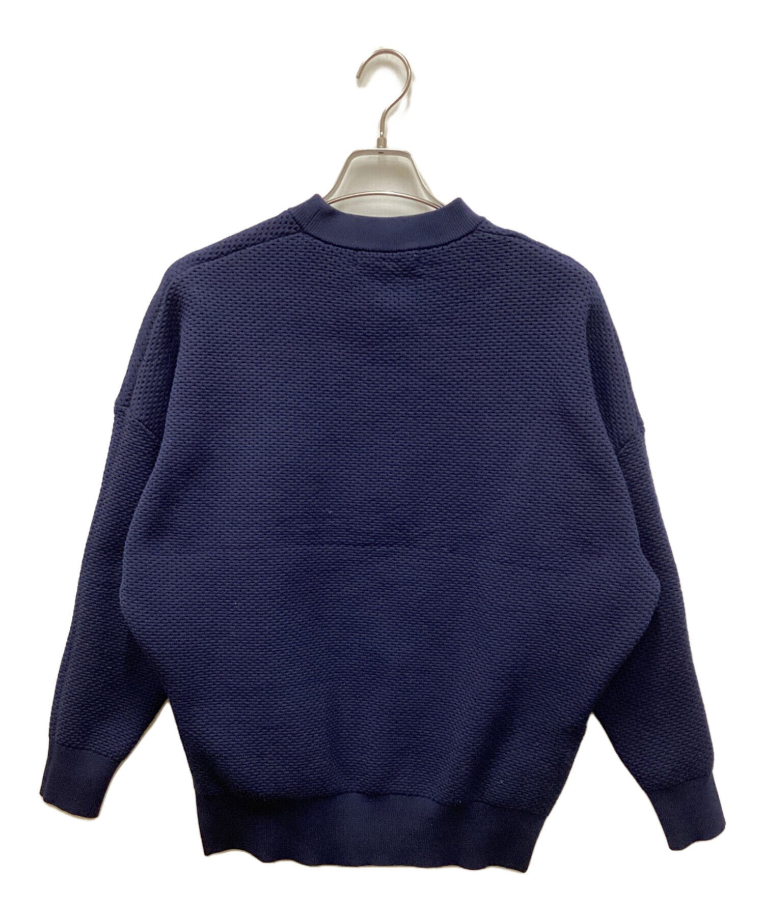 中古・古着通販】ENFOLD (エンフォルド) クルーネックニット ネイビー