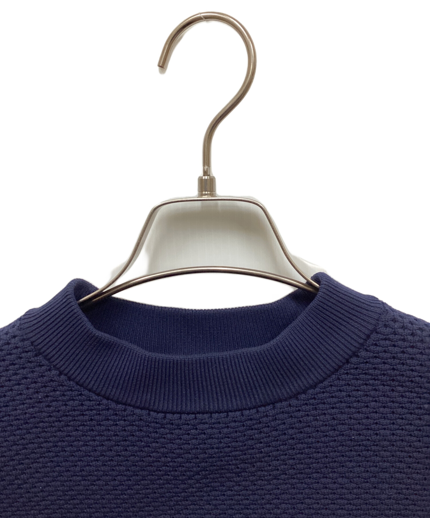 中古・古着通販】ENFOLD (エンフォルド) クルーネックニット ネイビー