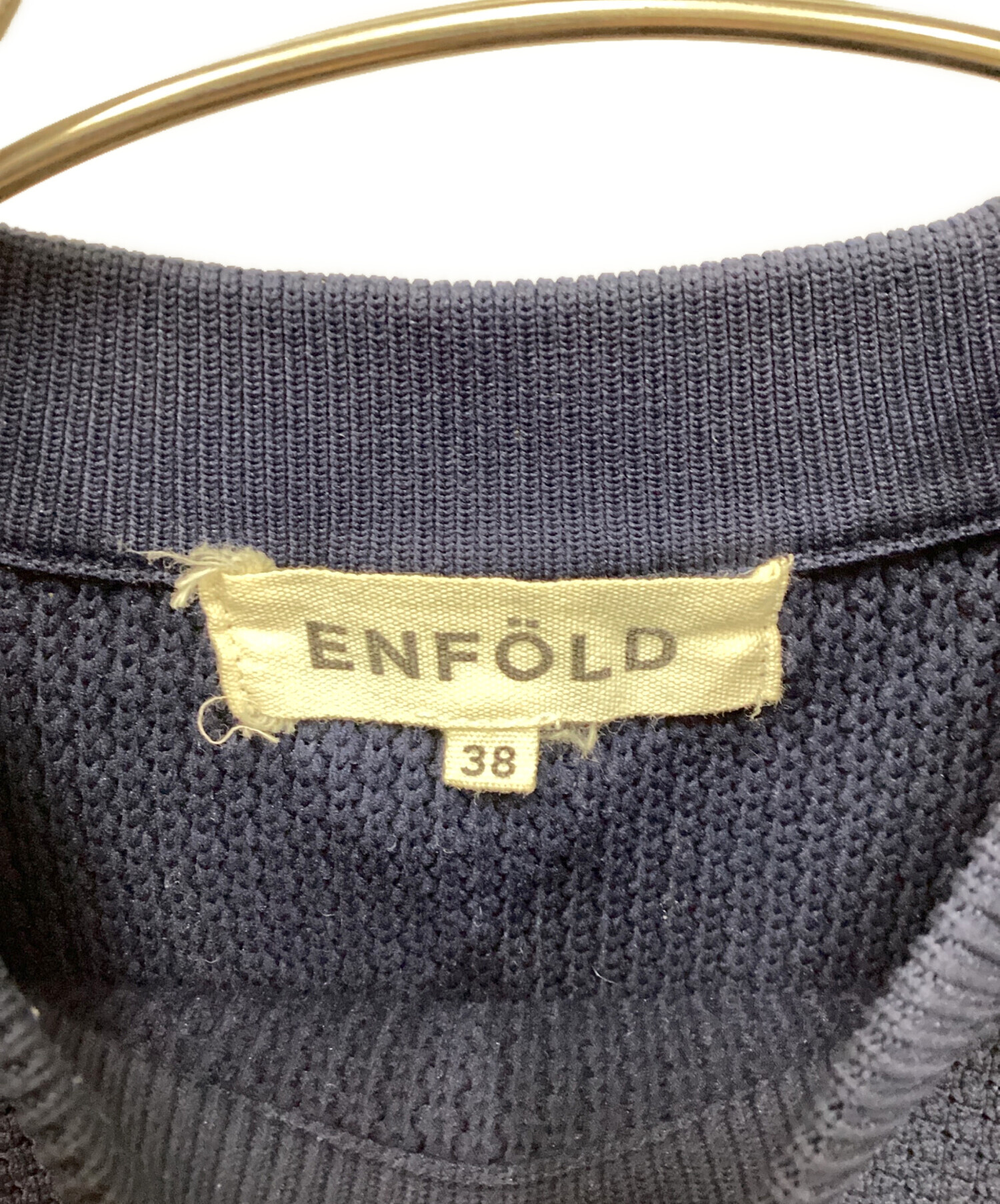 ENFÖLD ネイビー セーター 38 エンフォルド ENFOLD ニット セーター ネイビー 紺 M トップス 長袖 38