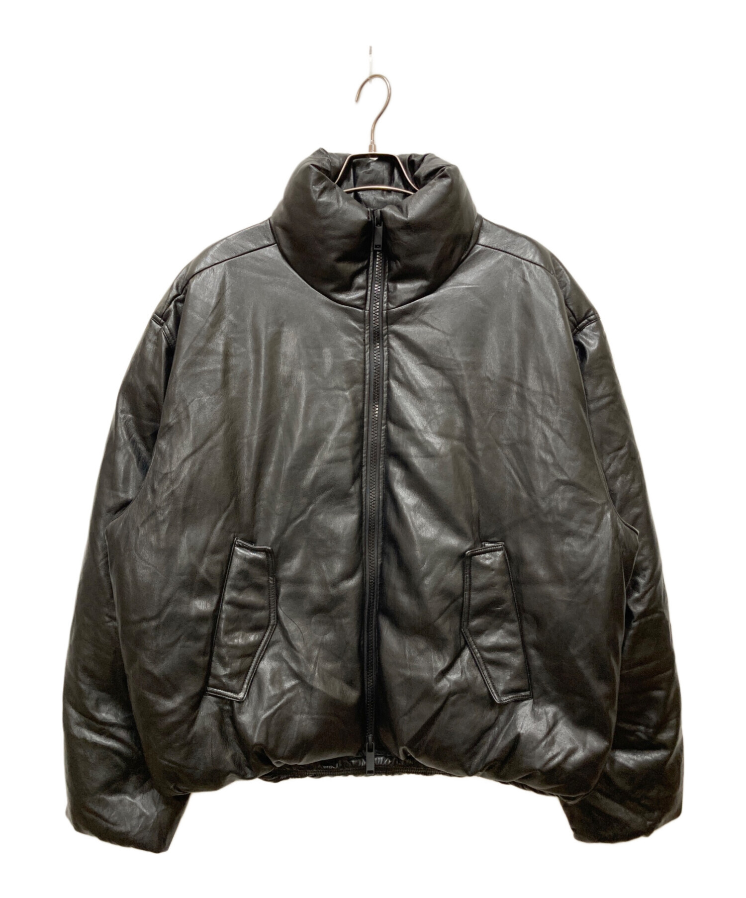 中古・古着通販】ZARA (ザラ) Puffer Jacket/フェイクレザー中綿 