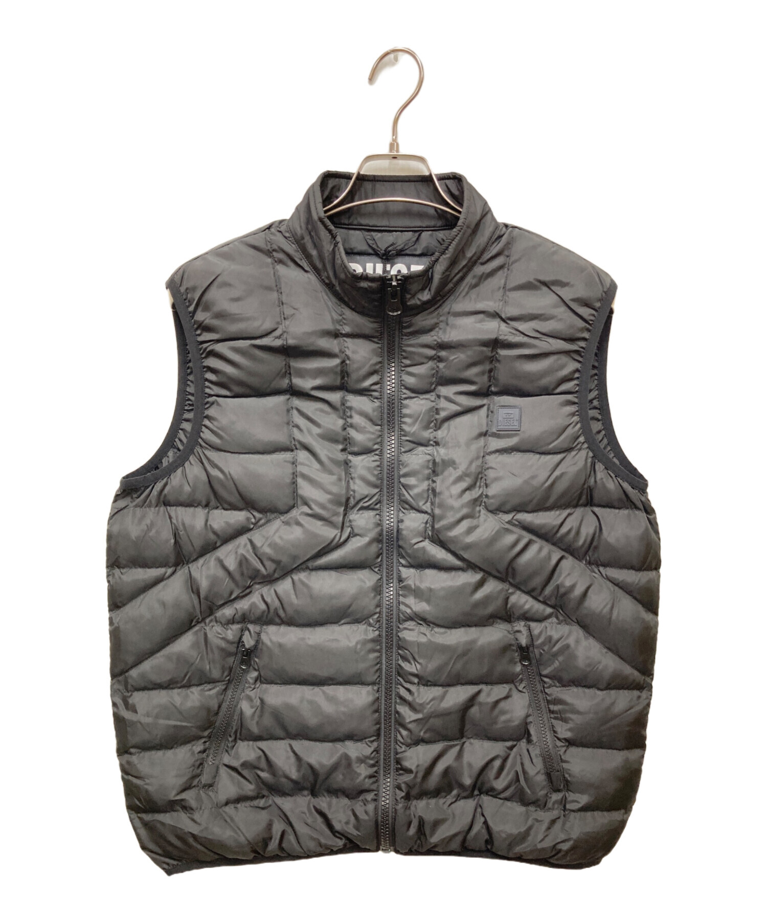 中古・古着通販】DIESEL (ディーゼル) W-DWAIN-VEST/ラバーロゴパッチ