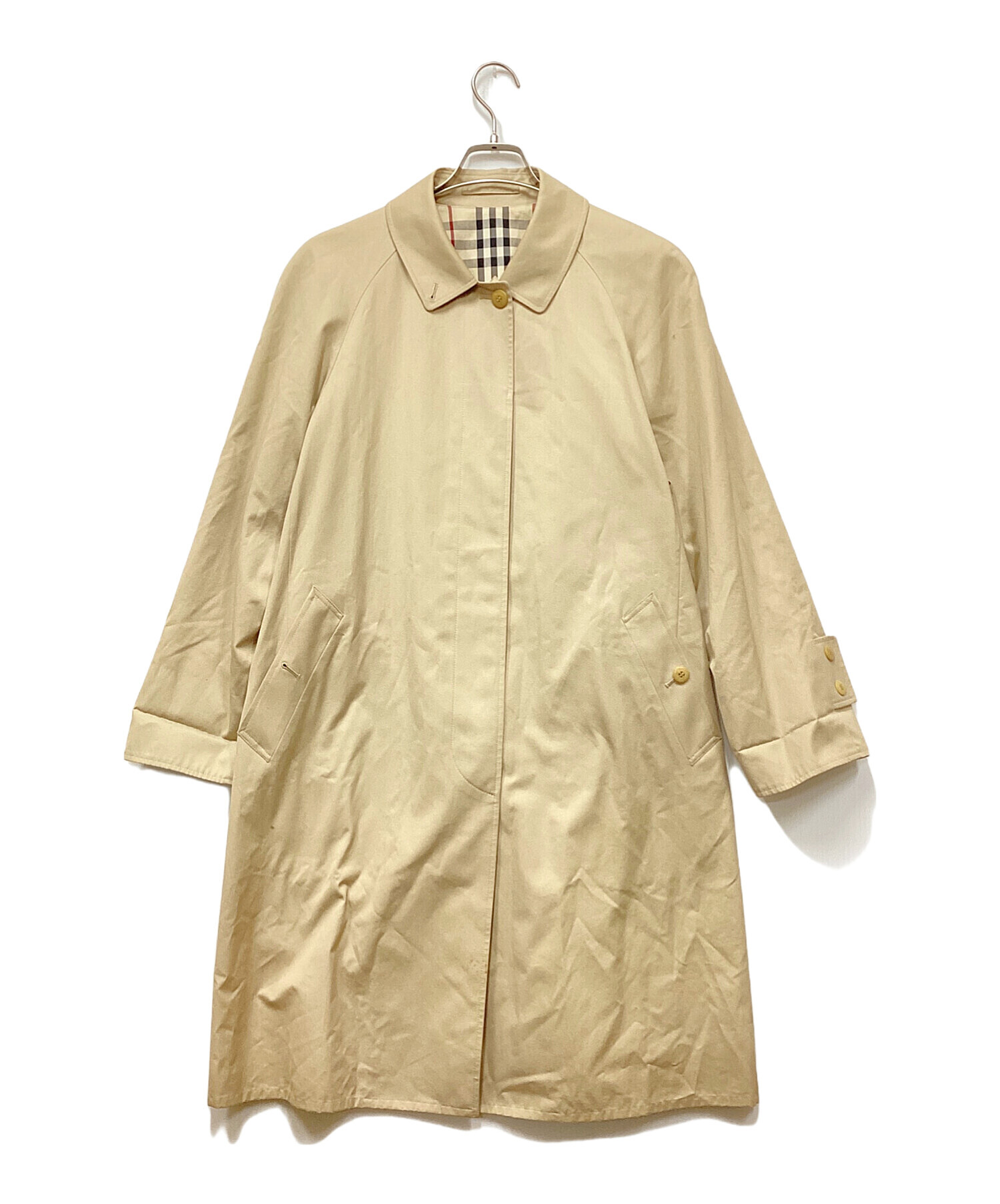 中古・古着通販】BURBERRY (バーバリー) ステンカラーコート ベージュ