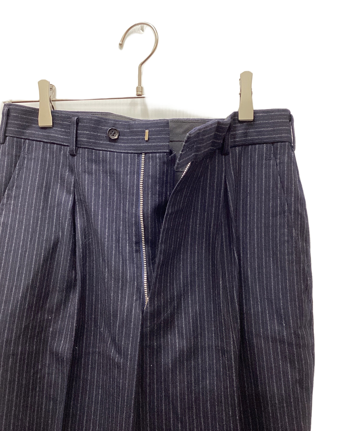 COMME des ギャルソン ストライプ スラックス パンツ アーカイブ コムデギャルソンCOMME des GARCONS ウールドビーストライプパンツ