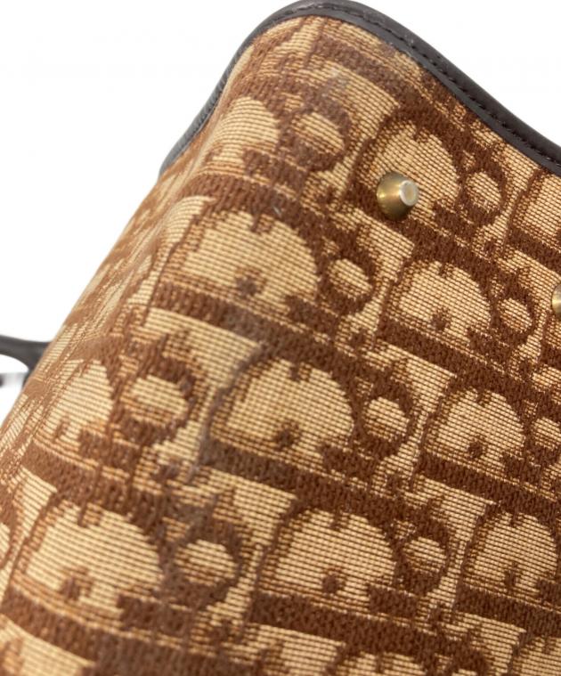 クリスチャンディオール　ヴィンテージ　ベージュ ブラウン ハンドバッグ 中古・古着通販】Christian Dior (クリスチャン ディオール
