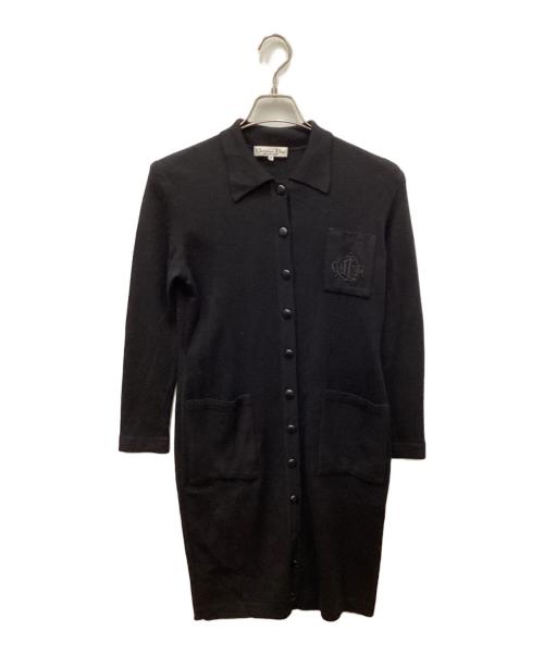 【新品・未使用品】Christian Dior USA製 刺繍 黒 カーディガン 新品・未使用品】Christian Dior USA製 刺繍 黒 カーディガン 新品・未