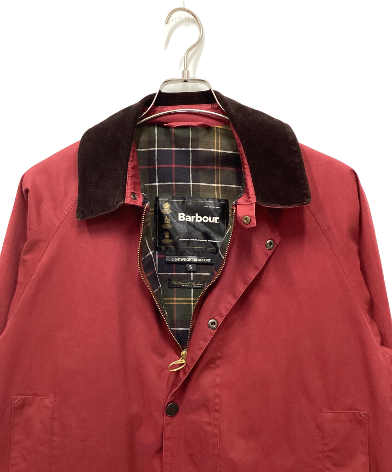 中古・古着通販】Barbour (バブアー) L/W BEAUFORT JACKET レッド 
