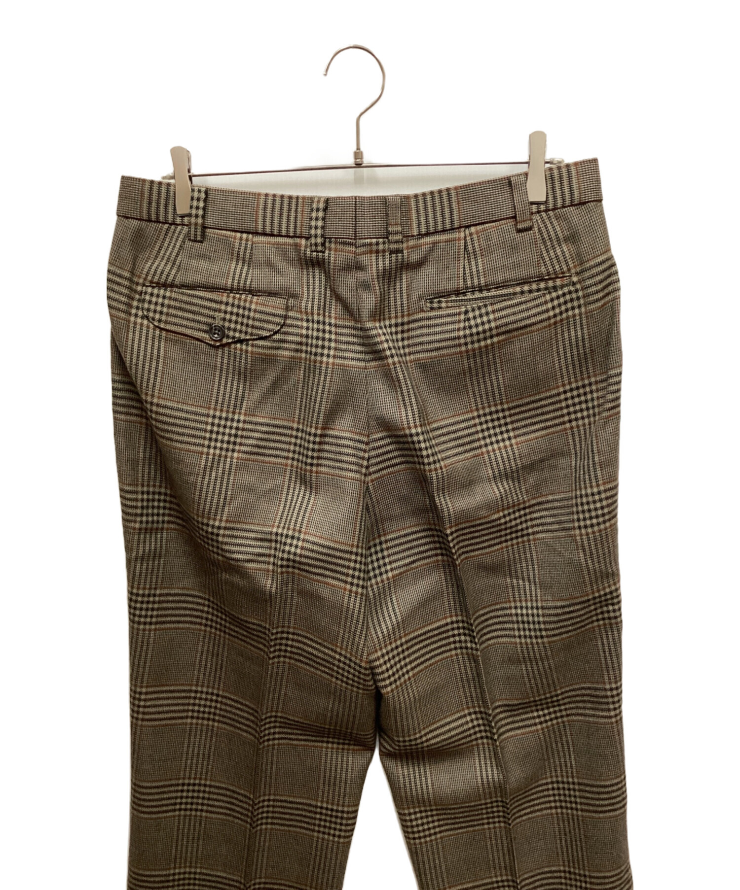 Burberry ブラウン チェック柄 スラックス 中古・古着通販】Burberry's (バーバリーズ) チェック柄スラックス