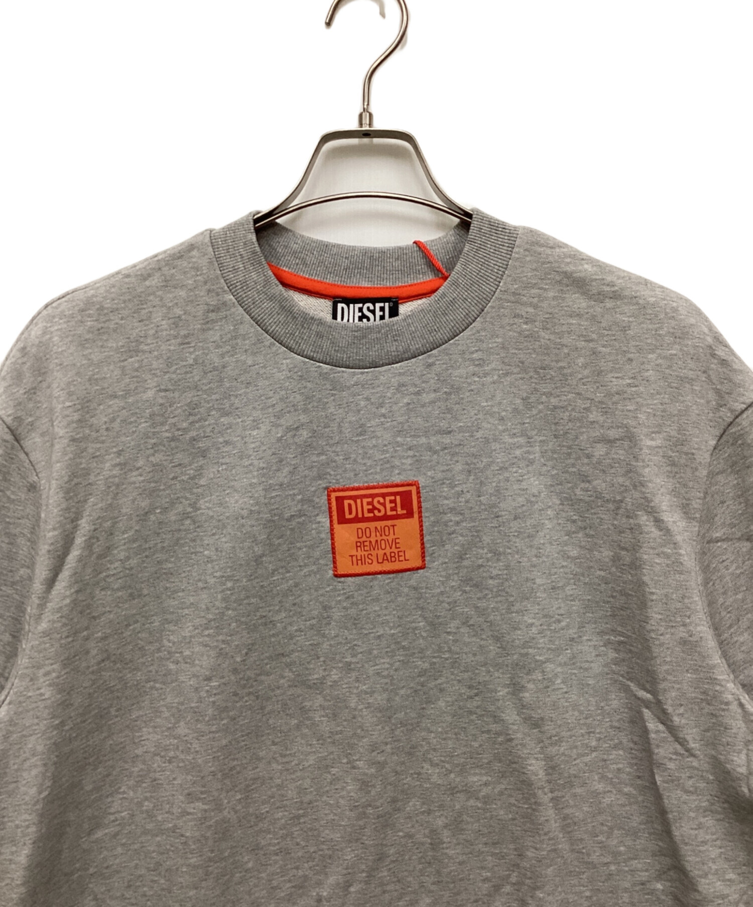 中古・古着通販】DIESEL (ディーゼル) 半袖スウェット グレー サイズ:M 