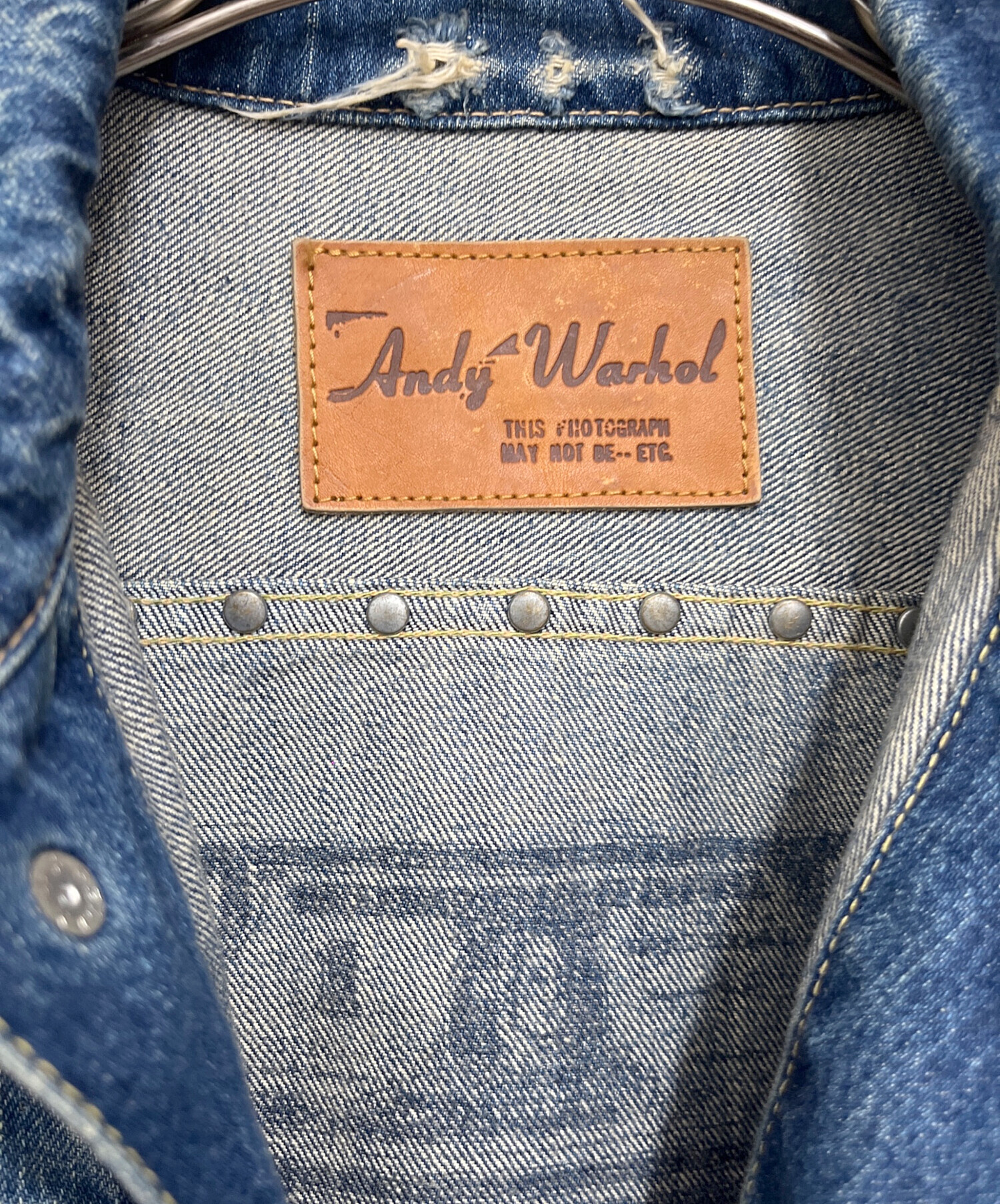 ヒステリックグラマー アンディ・ウォーホル プリントデニムジャケット