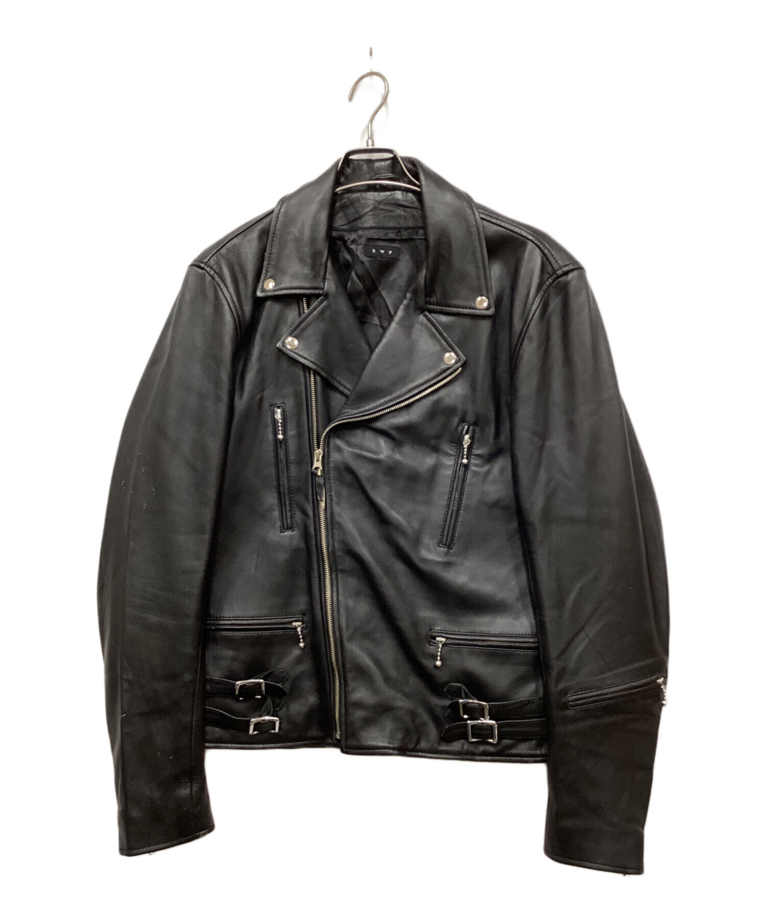 最大70％OFFで提供 kwy レザージャケット ライダース ダブル 羊皮 L 