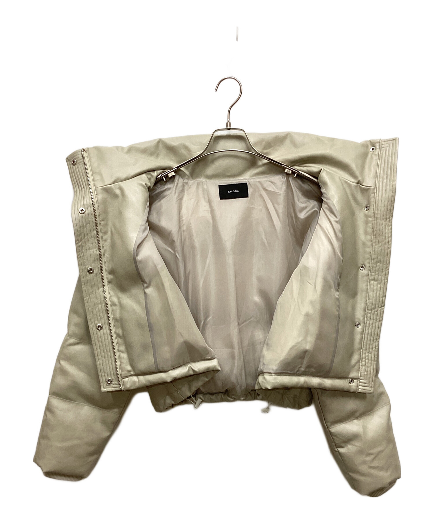 中古・古着通販】EMODA (エモダ) フェイクレザーショートダウン