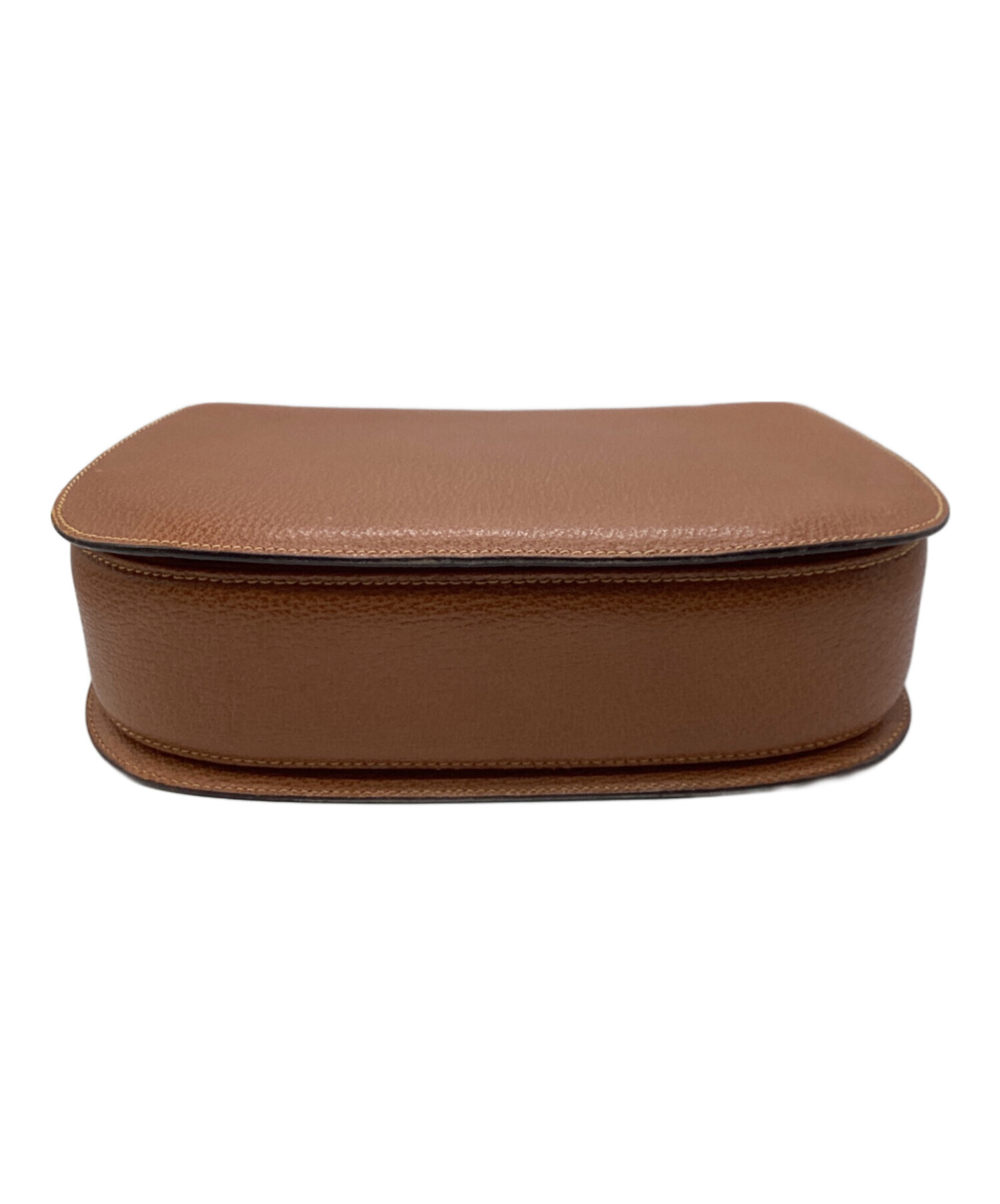 オールドGUCCI バンブー　ターンロック　ブラウンレザー ハンドバッグ GUCCI（グッチ） ほぼ未使用 オールドグッチ ヴィンテージ バンブー