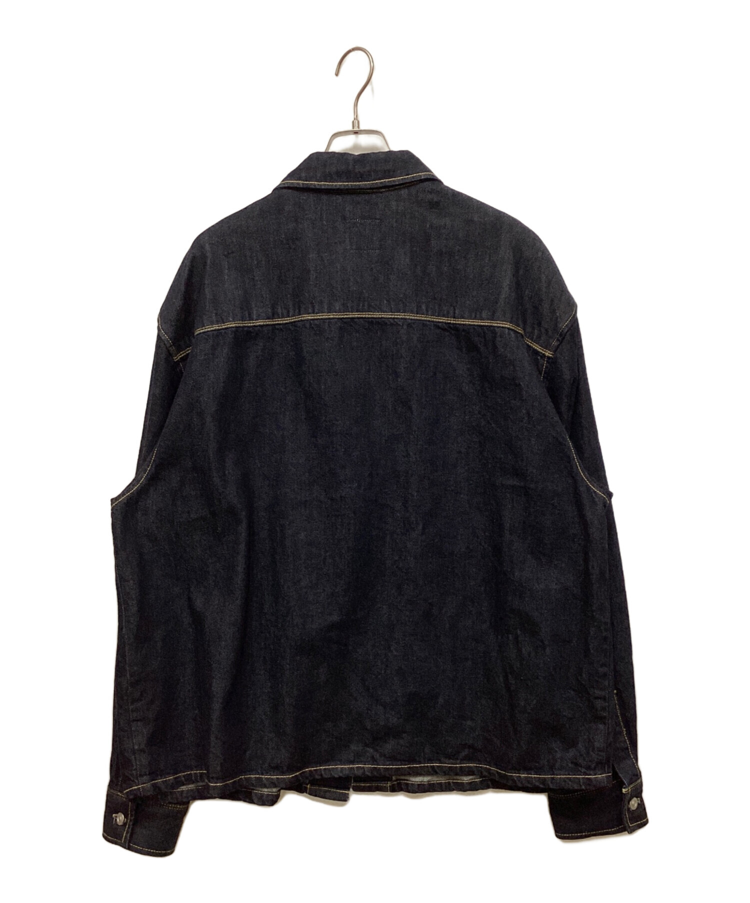 ZARA ザラ 抽象柄デニムジャケット L　完売品 中古・古着通販】ZARA (ザラ) デニムジャケット インディゴ サイズ:L