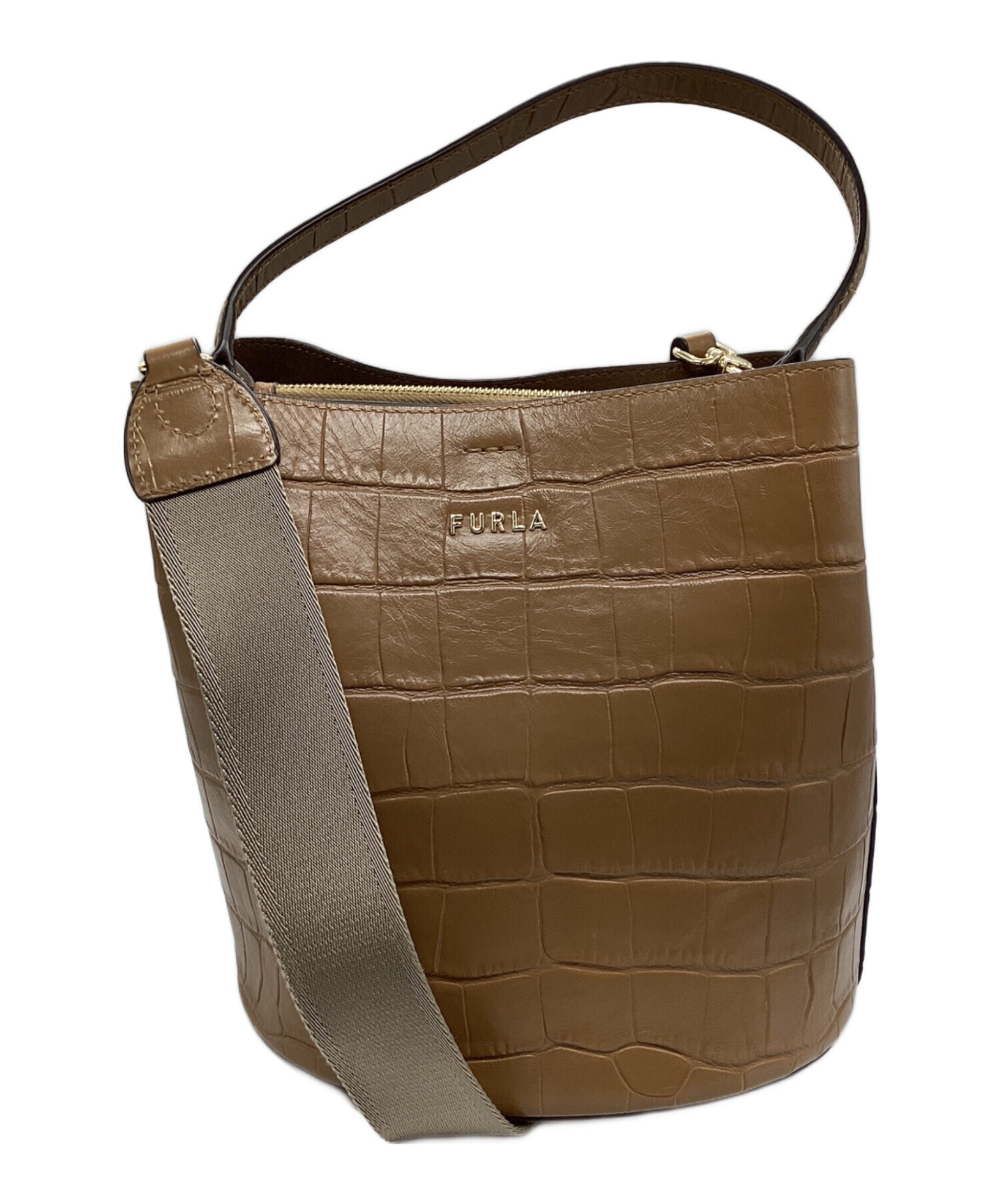 中古・古着通販】FURLA (フルラ) 2WAYショルダーバッグ ベージュ 