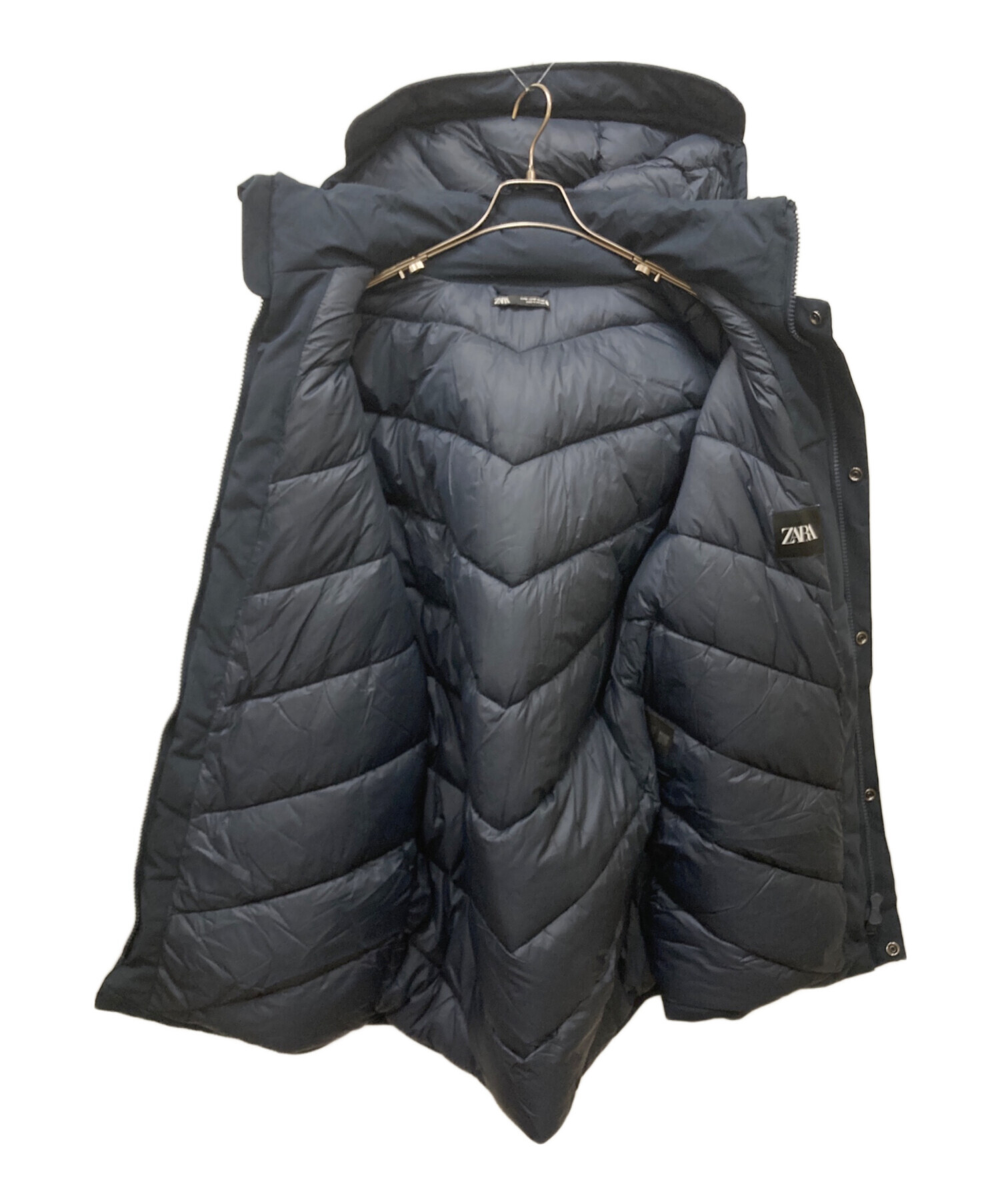 中古・古着通販】ZARA (ザラ) 中綿ジャケット ネイビー サイズ:M 