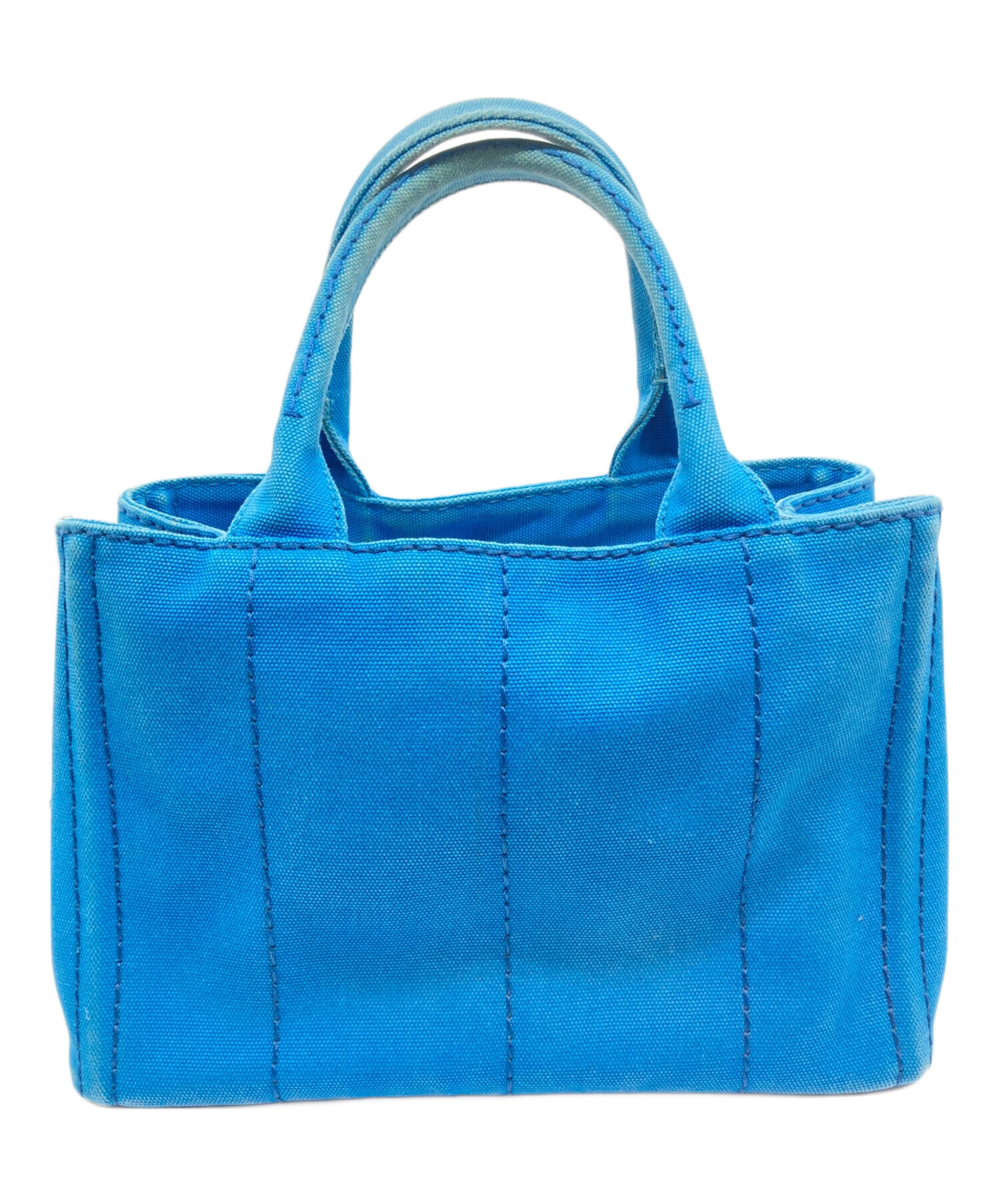 中古・古着通販】PRADA (プラダ) カナパミニトートバッグ ブルー