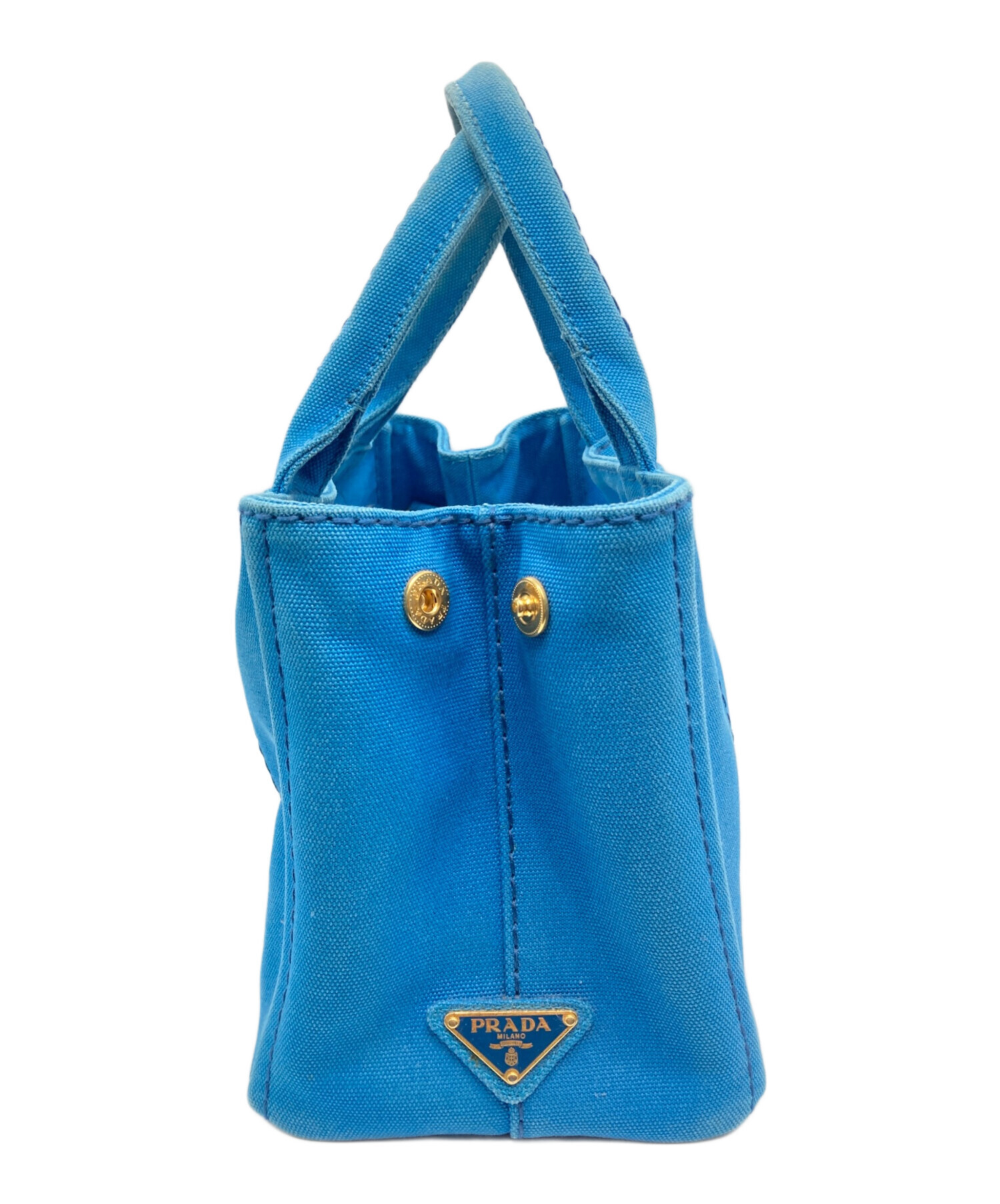 PRADA カナパ Prada Canapa Kanapa Handbag Tote Bag Denim Black