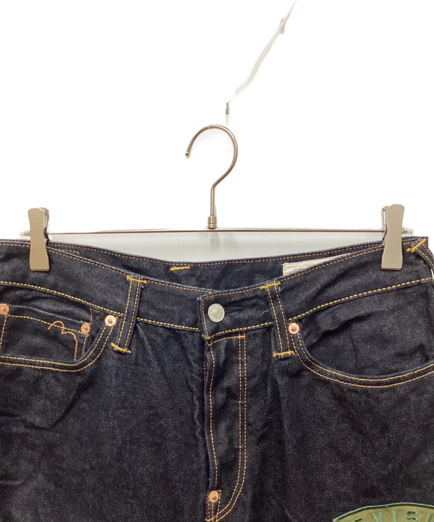 中古・古着通販】EVISU (エヴィス) ワッペンデニムハーフパンツ サイズ