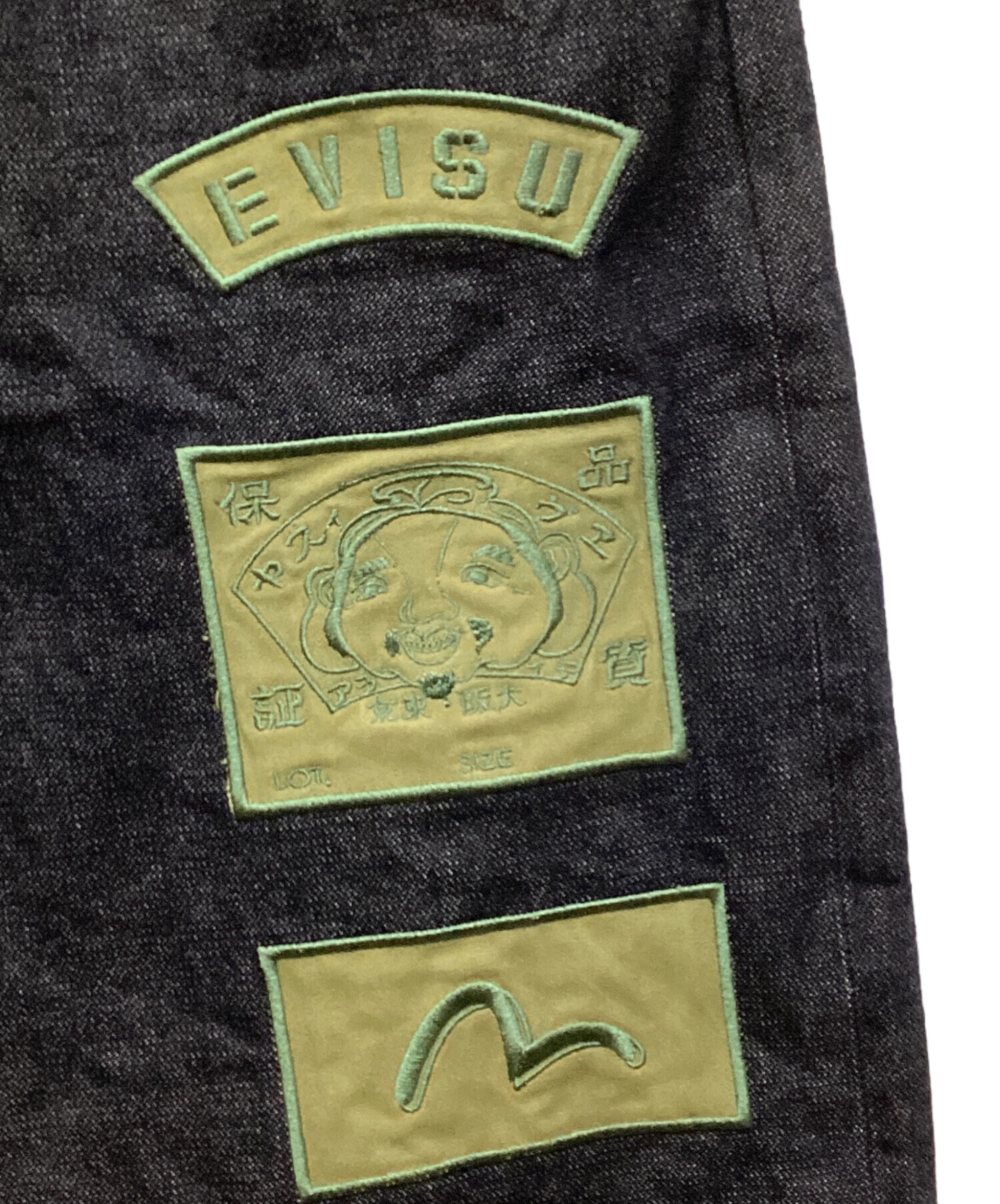 中古・古着通販】EVISU (エヴィス) ワッペンデニムハーフパンツ サイズ