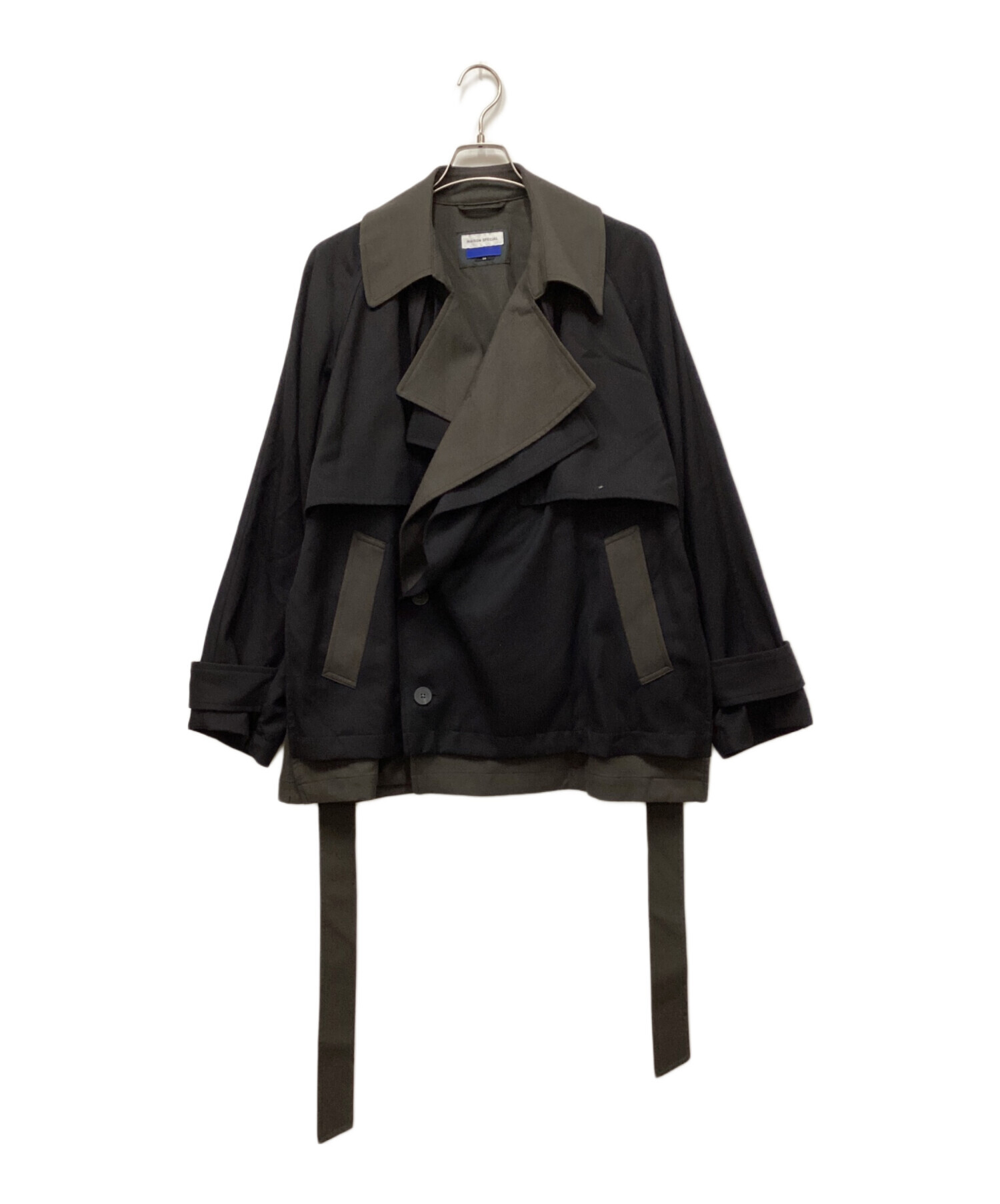 【美品】MAISON SPECIALトレンチブルゾン 中古・古着通販】MAISON SPECIAL (メゾンスペシャル) オーバーショート