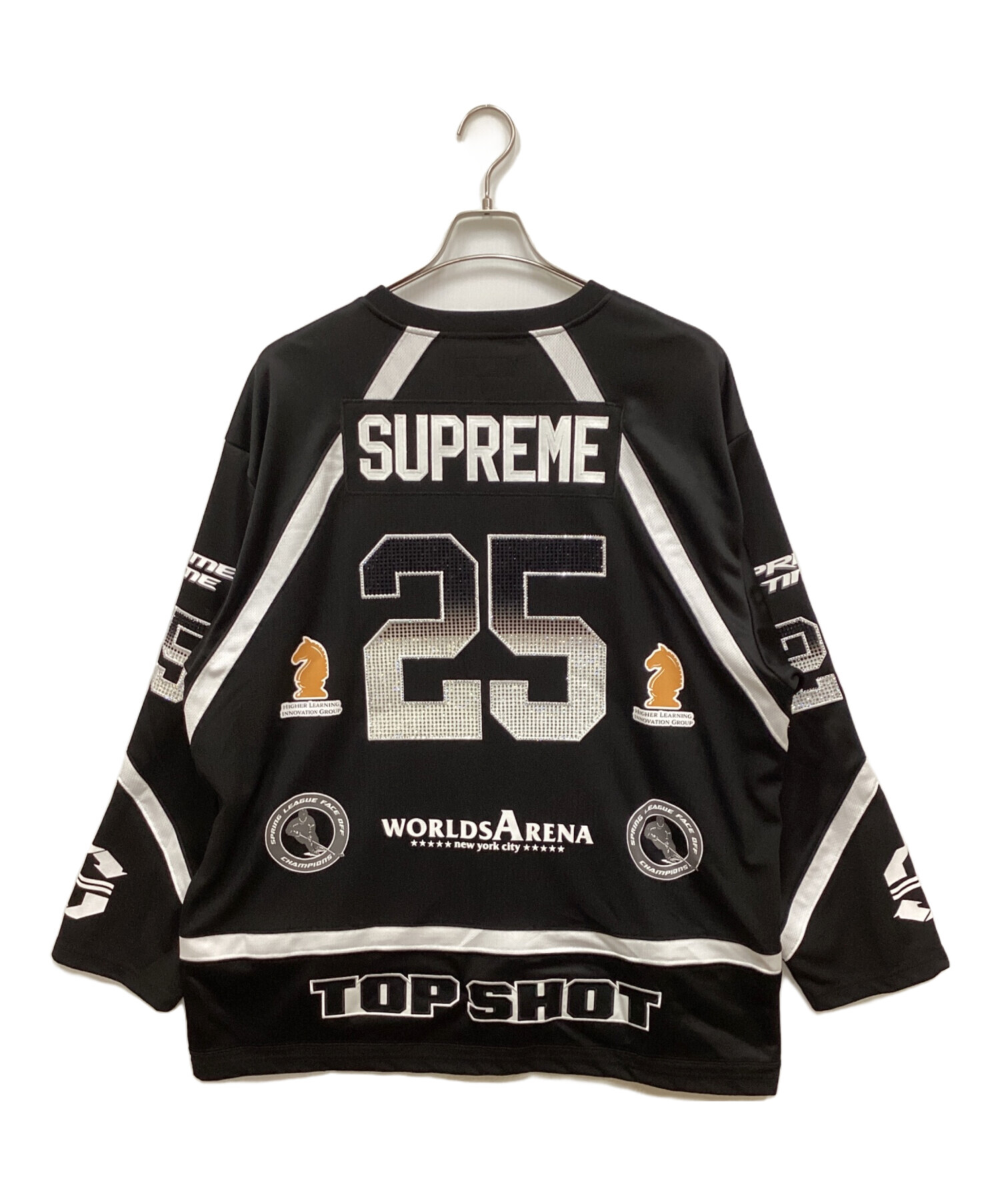 Supreme ゲームシャツ M 中古・古着通販】SUPREME (シュプリーム) Rhinestone hockey jersey