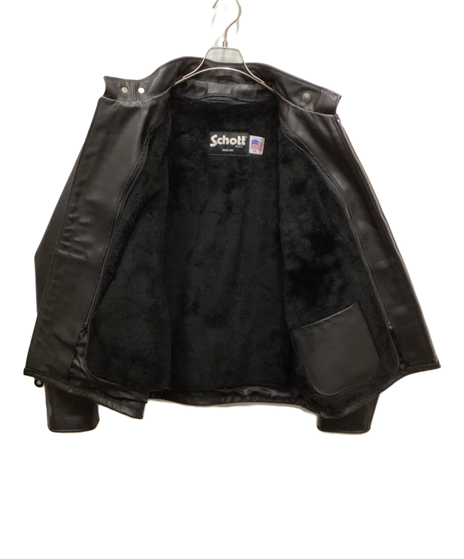 中古・古着通販】Schott (ショット) シングルライダースレザー 