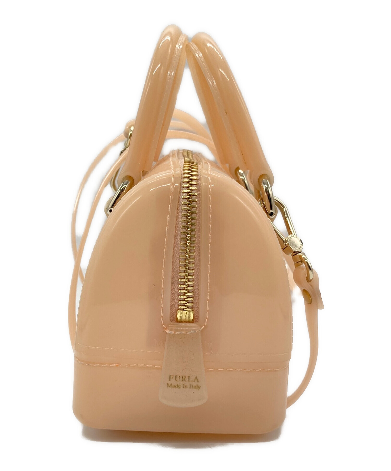 中古・古着通販】FURLA (フルラ) ミニキャンディーバッグ ライトピンク 