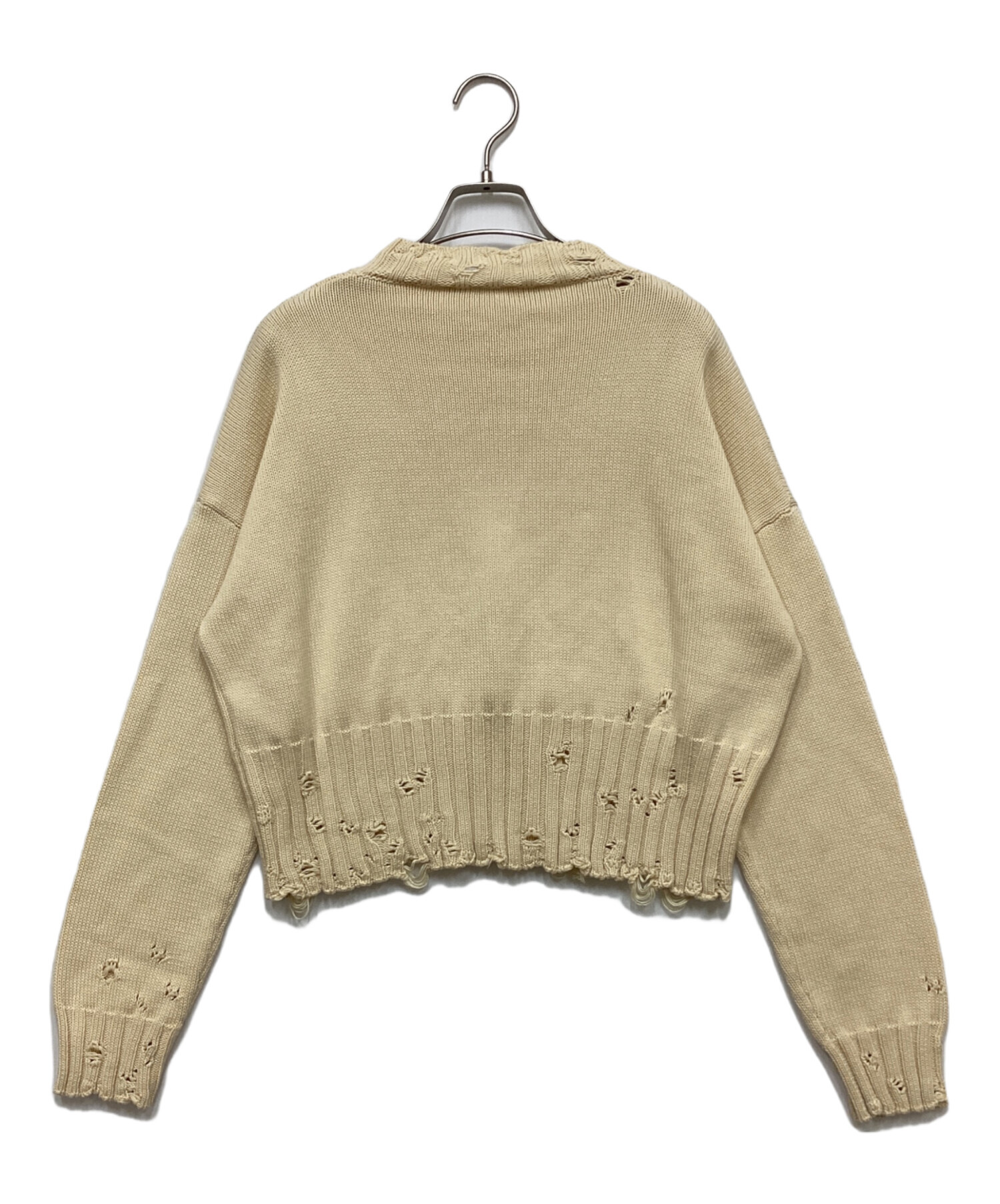 中古・古着通販】MARNI (マルニ) コットンクロップドセーター ベージュ 