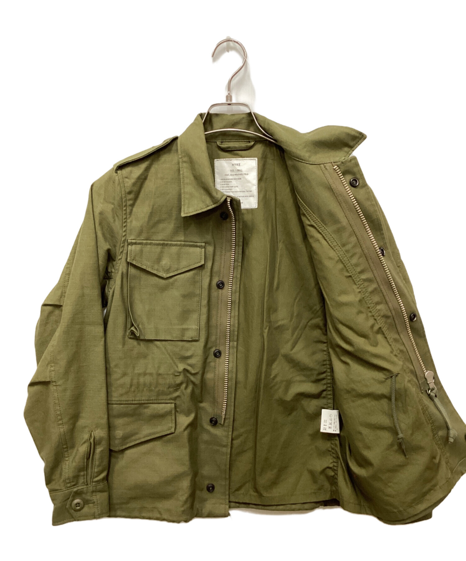 中古・古着通販】HYKE (ハイク) フィールドジャケット グリーン 中古・古着通販】HYKE (ハイク) フィールドジャケット グリーン
