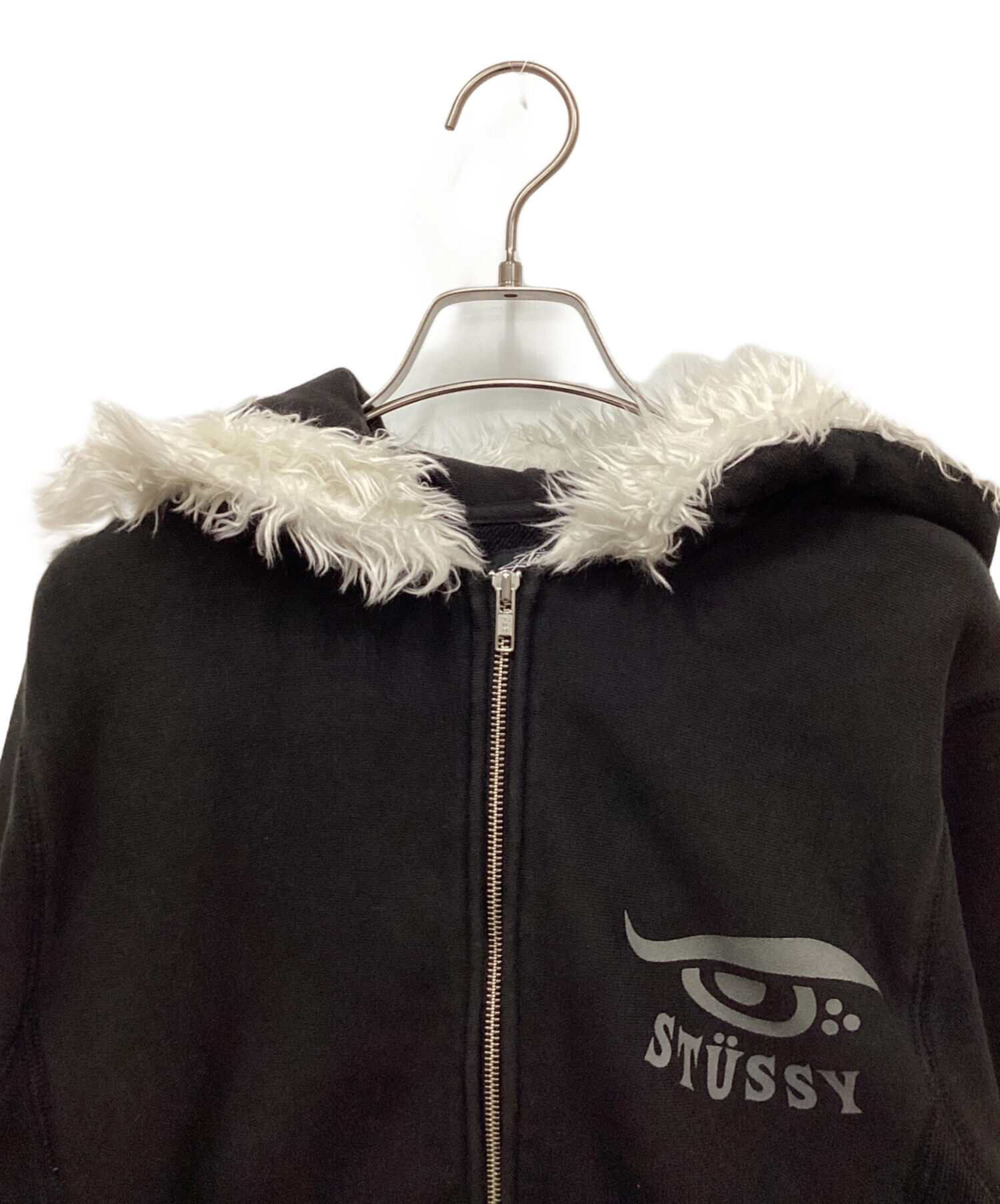 中古・古着通販】stussy (ステューシー) アイプリントファーパーカー