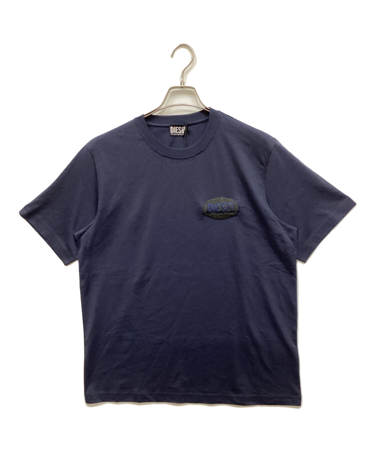 中古・古着通販】DIESEL (ディーゼル) ロゴワッペンTシャツ ネイビー