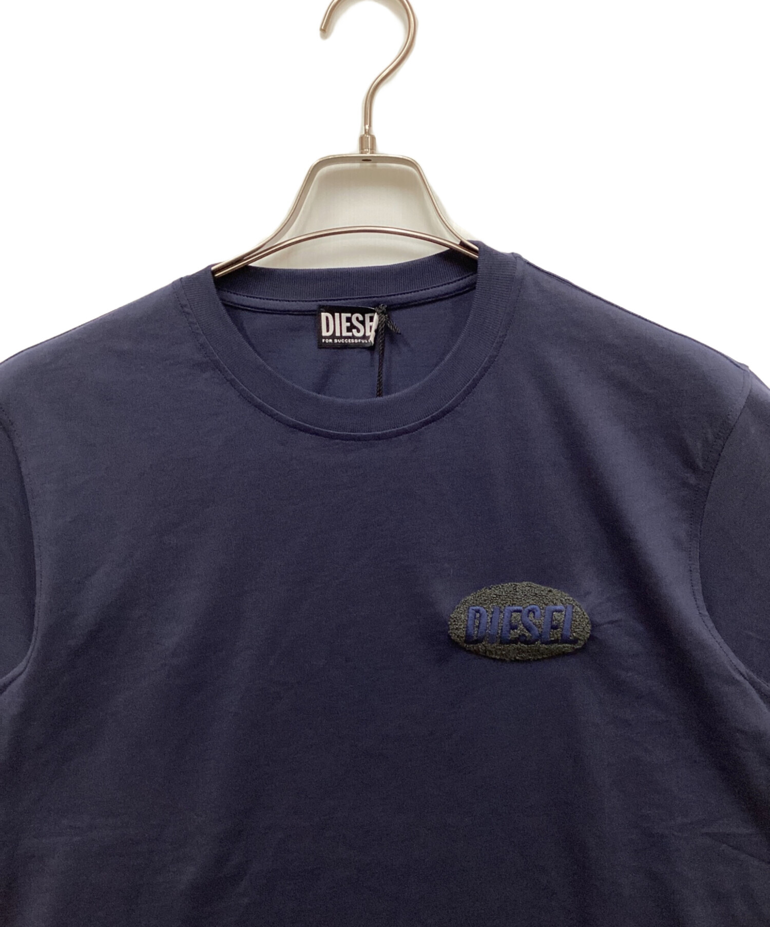 中古・古着通販】DIESEL (ディーゼル) ロゴワッペンTシャツ ネイビー