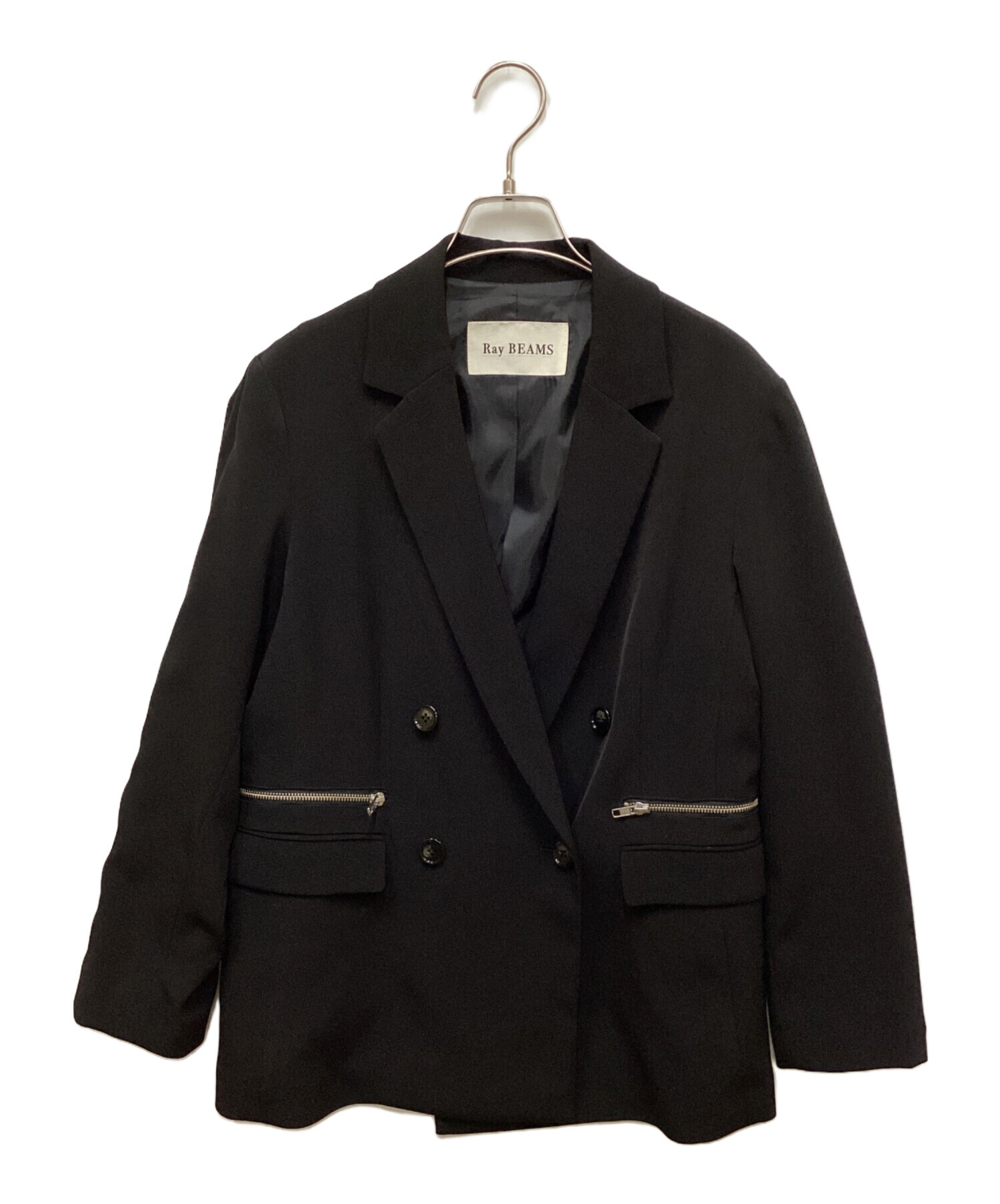 Ray Beams レイビームス カジュアルジャケット レディース 【古着】【中古】 中古・古着通販】RAY BEAMS (レイ ビームス) ジップ ポケット 4ボタン