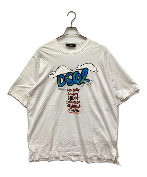 新品未使用　DSQUARED2 MARILDEAN プリント Tシャツ M 中古・古着通販】DSQUARED2 (ディースクエアード) プリントTシャツ