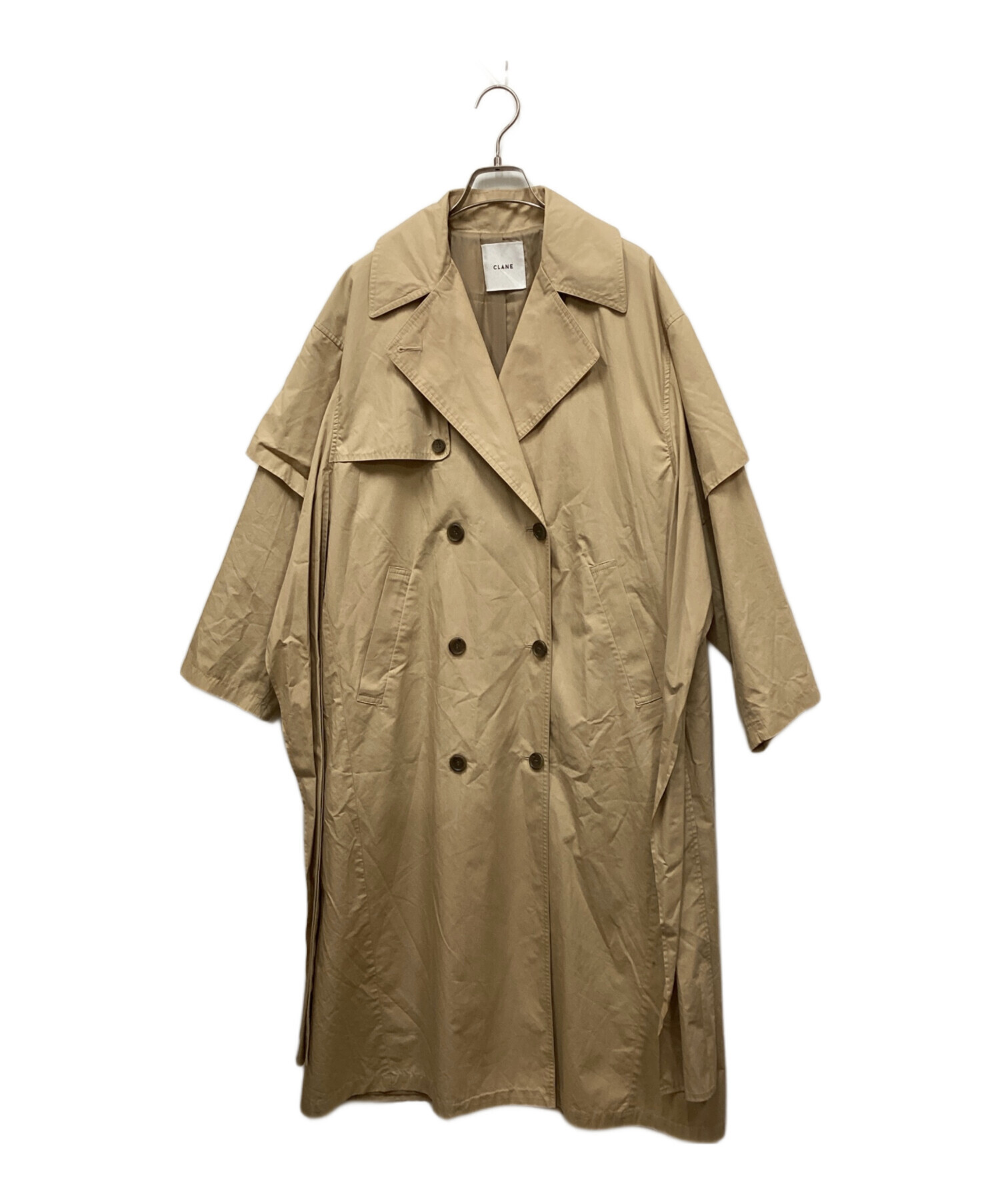 中古・古着通販】CLANE (クラネ) サイドリボントレンチコート ベージュ 