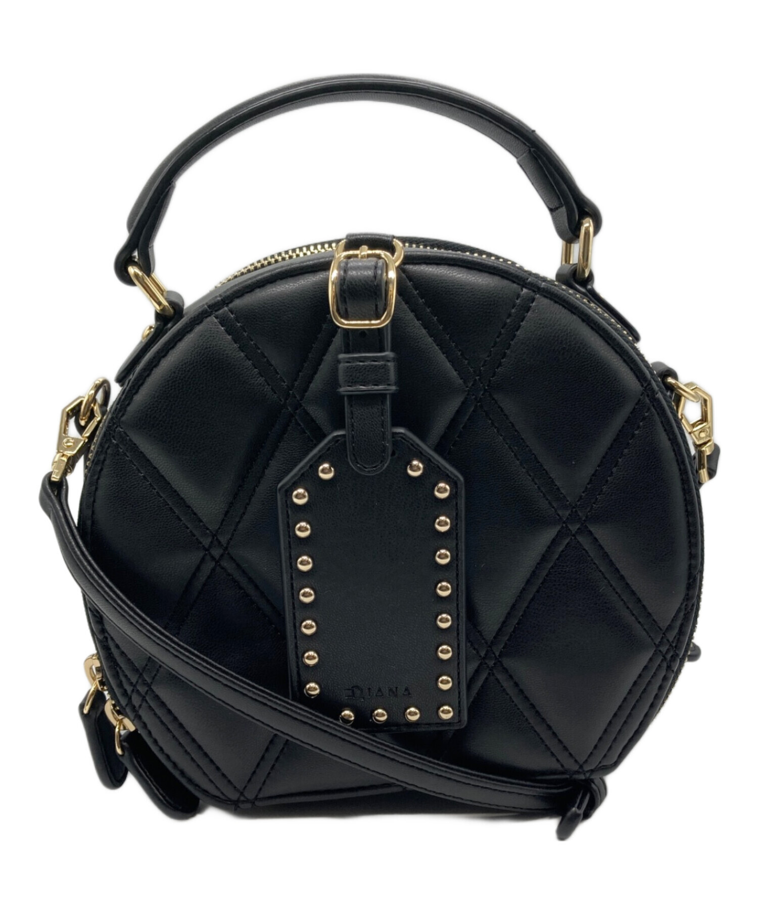 中古・古着通販】DIANA (ダイアナ) ラウンド型キルティングバッグ