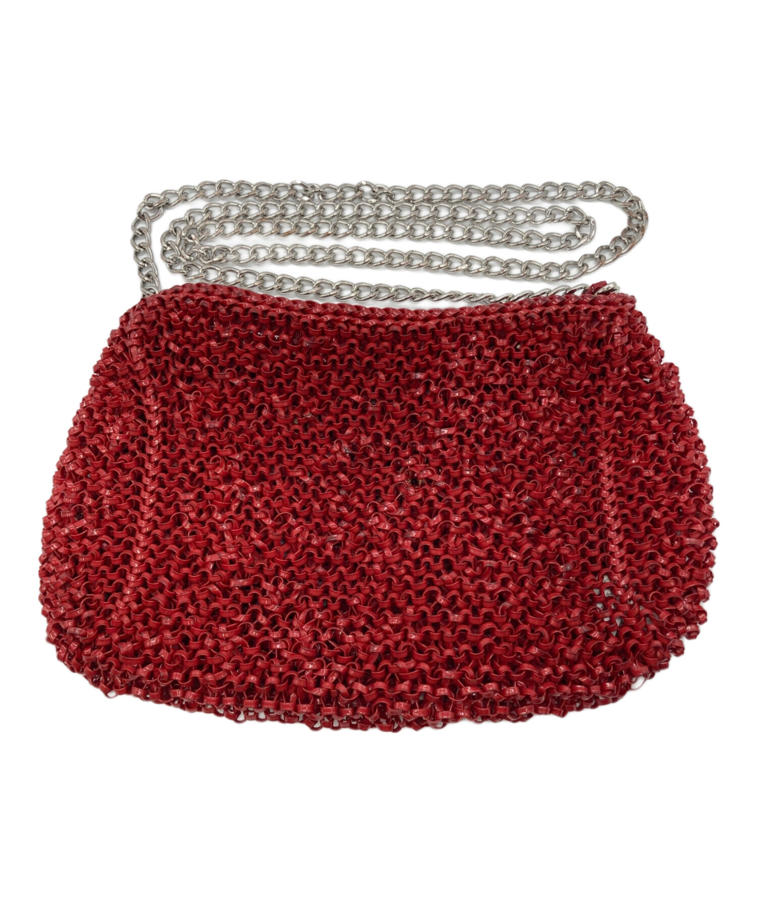 美品・激レア✨ANTEPRIMA ワイヤーバッグ ビジュー　レッド 中古・古着通販】ANTEPRIMA (アンテプリマ) チェーンショルダー