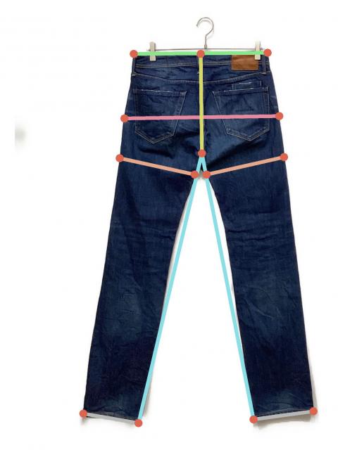 中古・古着通販】YANUK (ヤヌーク) スリムストレート デニムパンツ