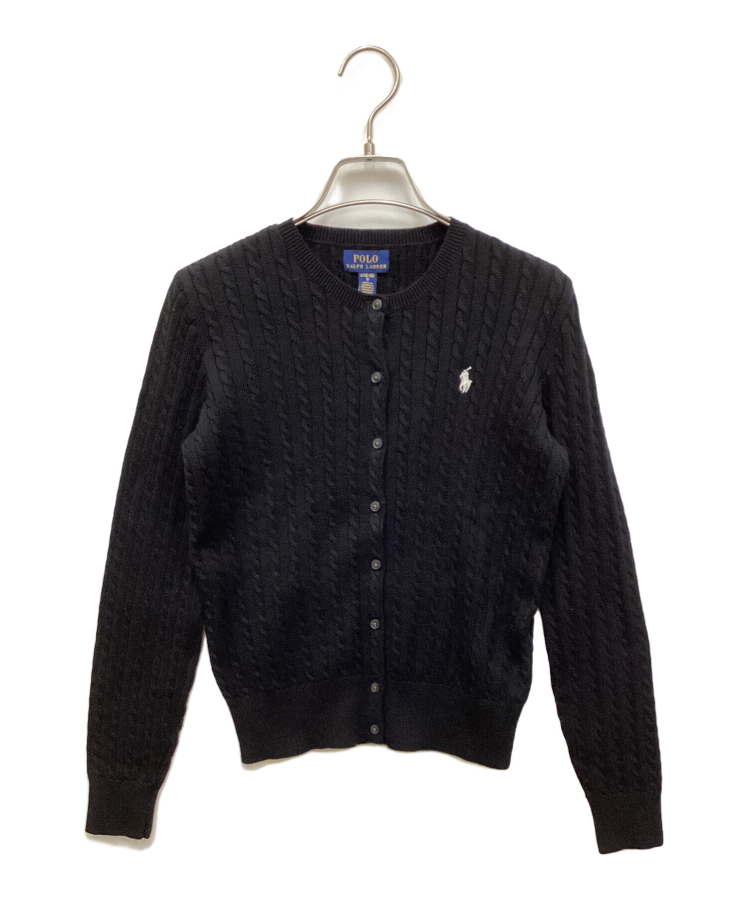 良品 LAUREN RALPH LAUREN ローレンラルフローレン インターシャニット セーター サイズSP ブラック レディース 古着 中古 USED 中古・古着通販】POLO RALPH LAUREN (ポロ・ラルフローレン) ケーブル