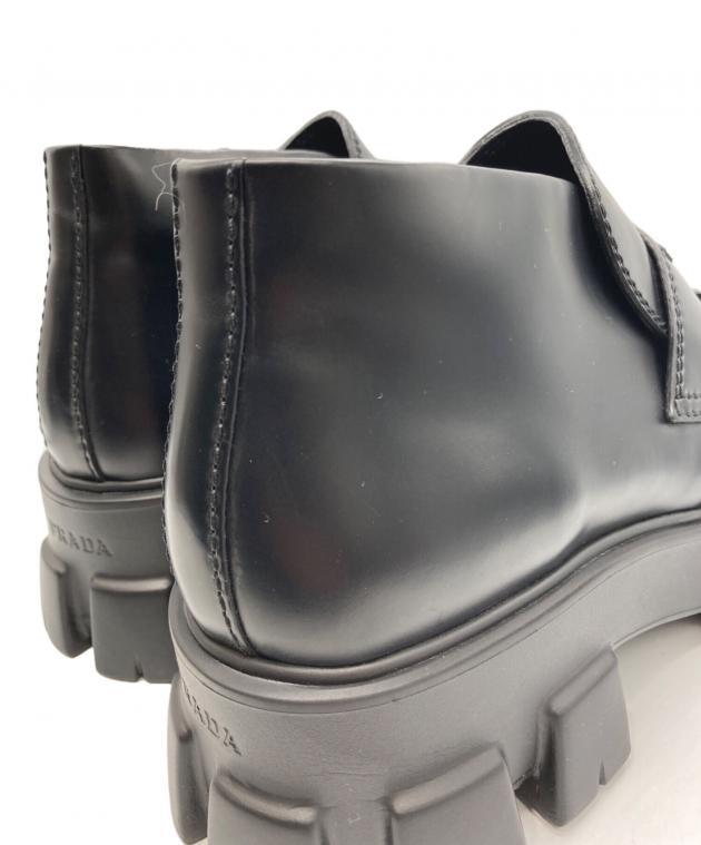 中古・古着通販】PRADA (プラダ) モノリスショートローファーブーツ