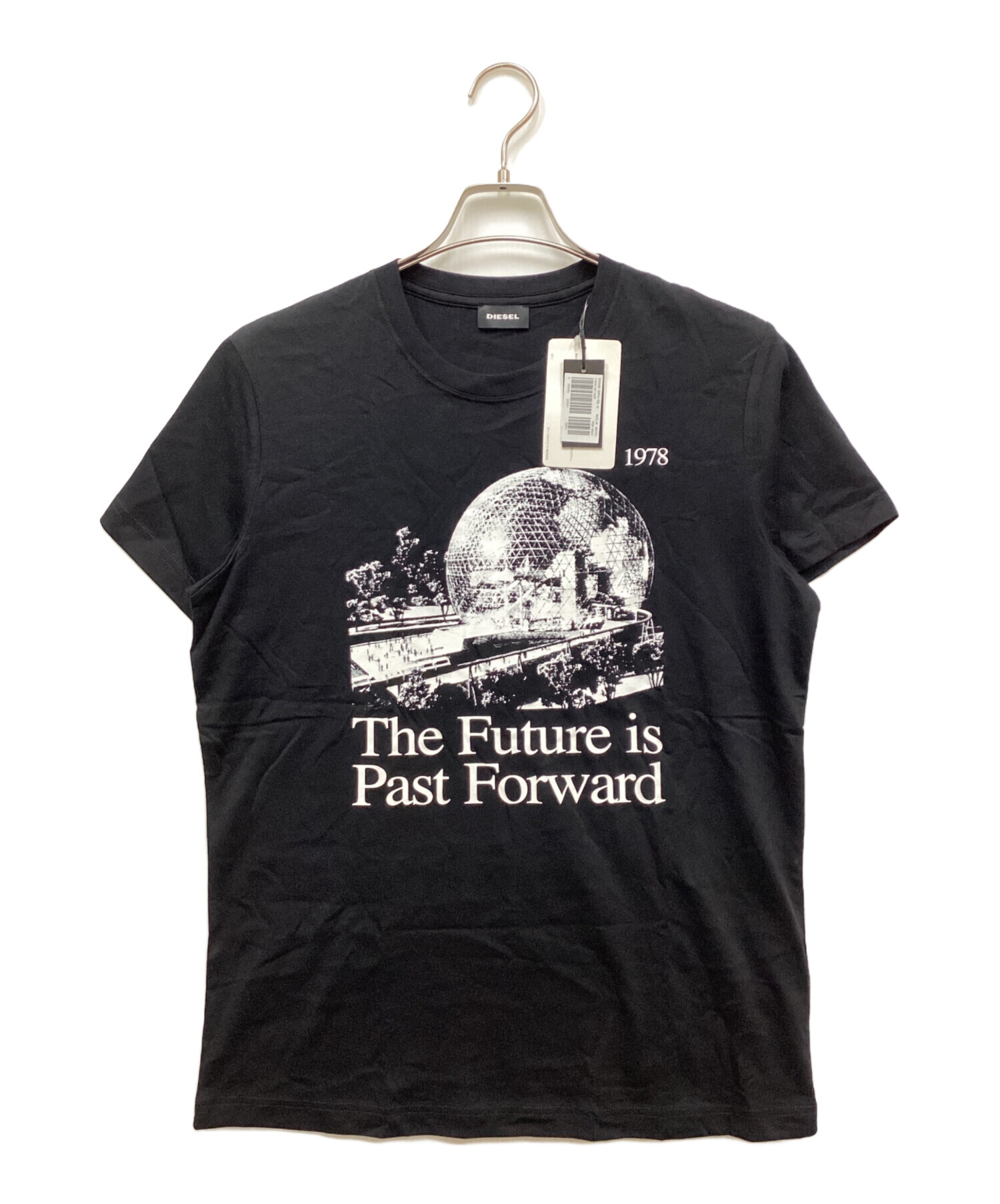 中古・古着通販】DIESEL (ディーゼル) フォトプリントTシャツ ブラック