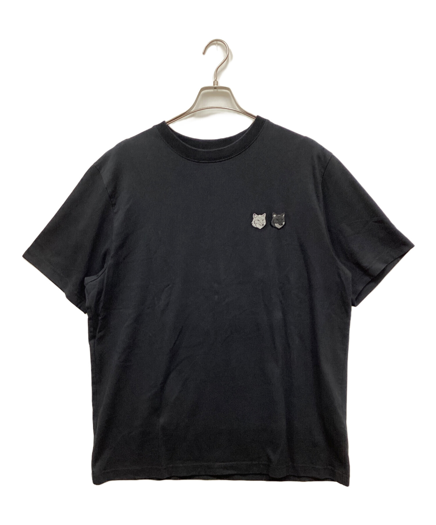 Maison Kitsune メゾンキツネ Foxhead ロゴパッチ Tシャツ Maison 