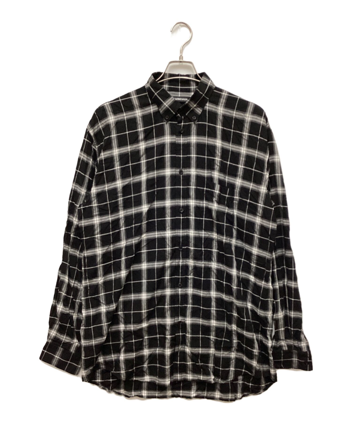 中古・古着通販】BALENCIAGA (バレンシアガ) バックロゴチェックシャツ
