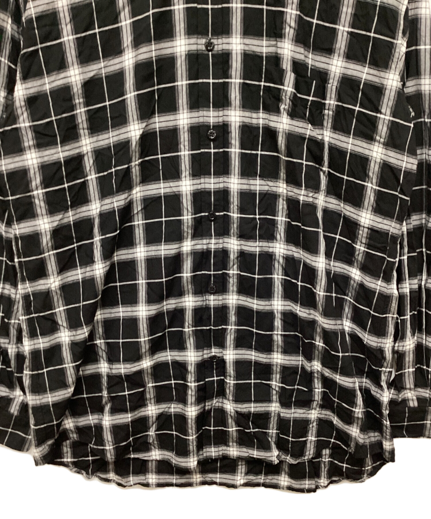 BALENCIAGA バレンシアガシャツ サイズ：38 /バックロゴチェック
