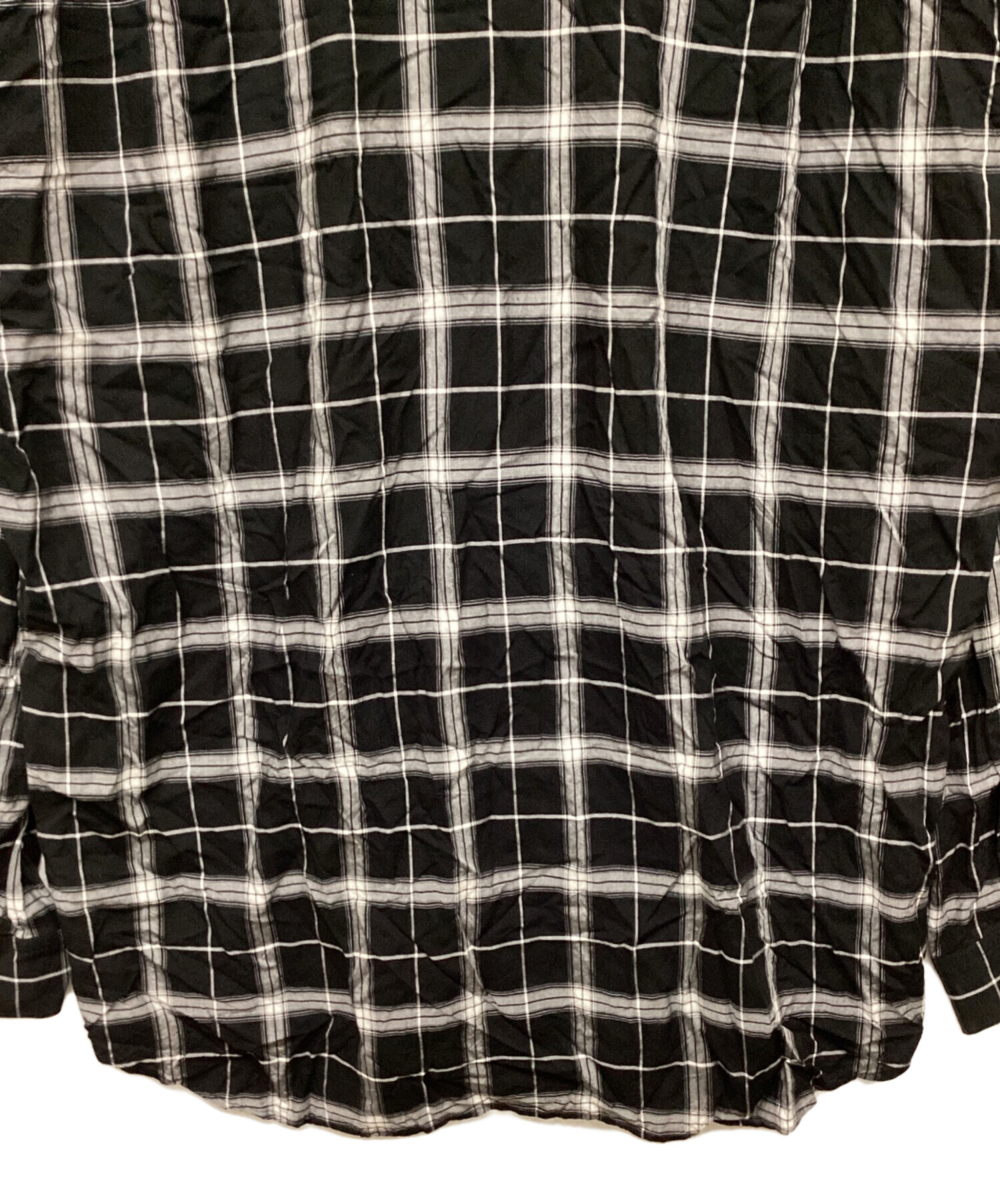 中古・古着通販】BALENCIAGA (バレンシアガ) バックロゴチェックシャツ