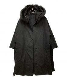 【タグ付】レッキス　ロングコート　ファーコート　黒　Ｌ　Vesgioia 古着 Vesgioia】ブランド・古着のネット通販【TREFAC FASHION】