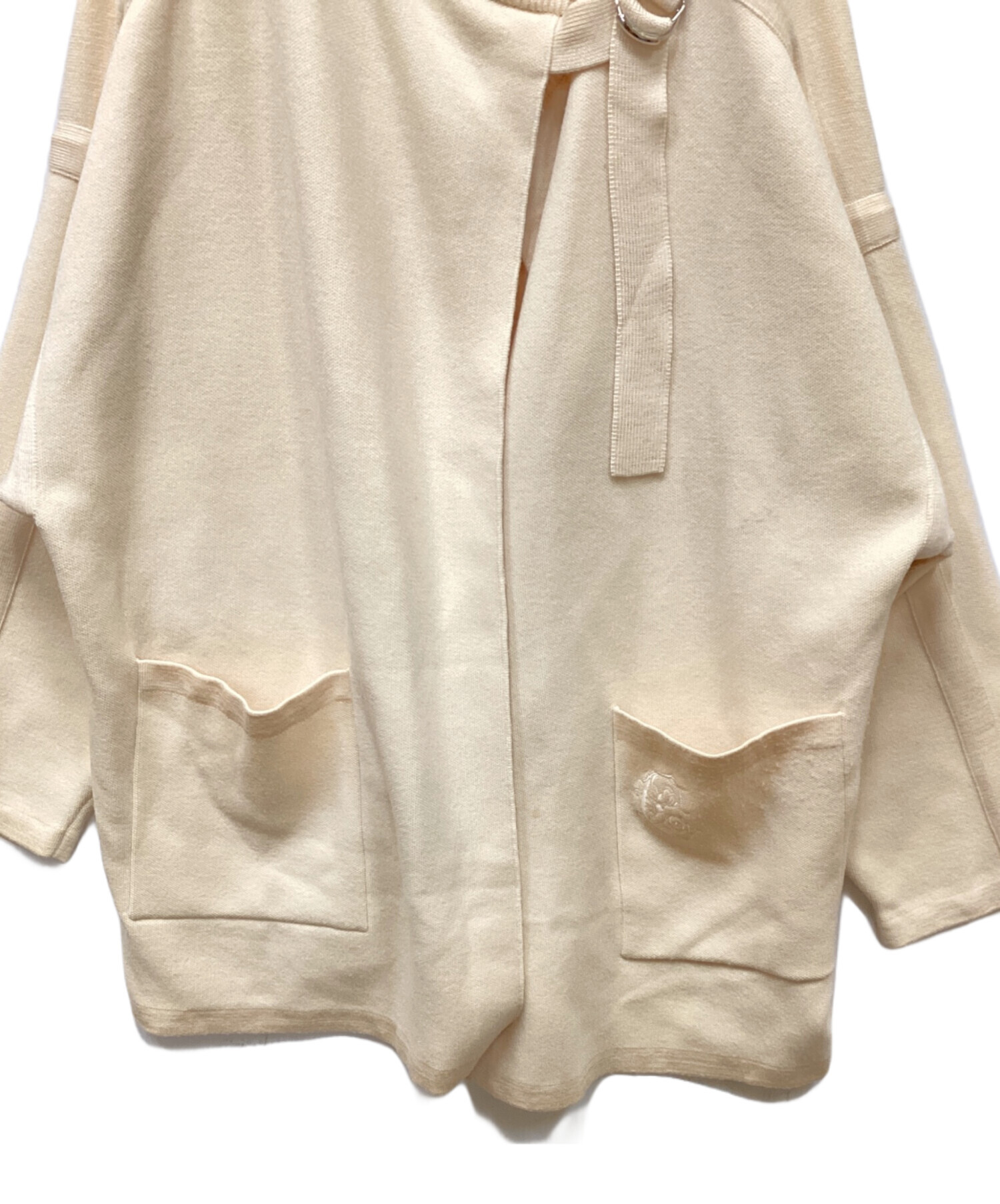 中古・古着通販】Chloe (クロエ) ニットポンチョ アイボリー サイズ:S 