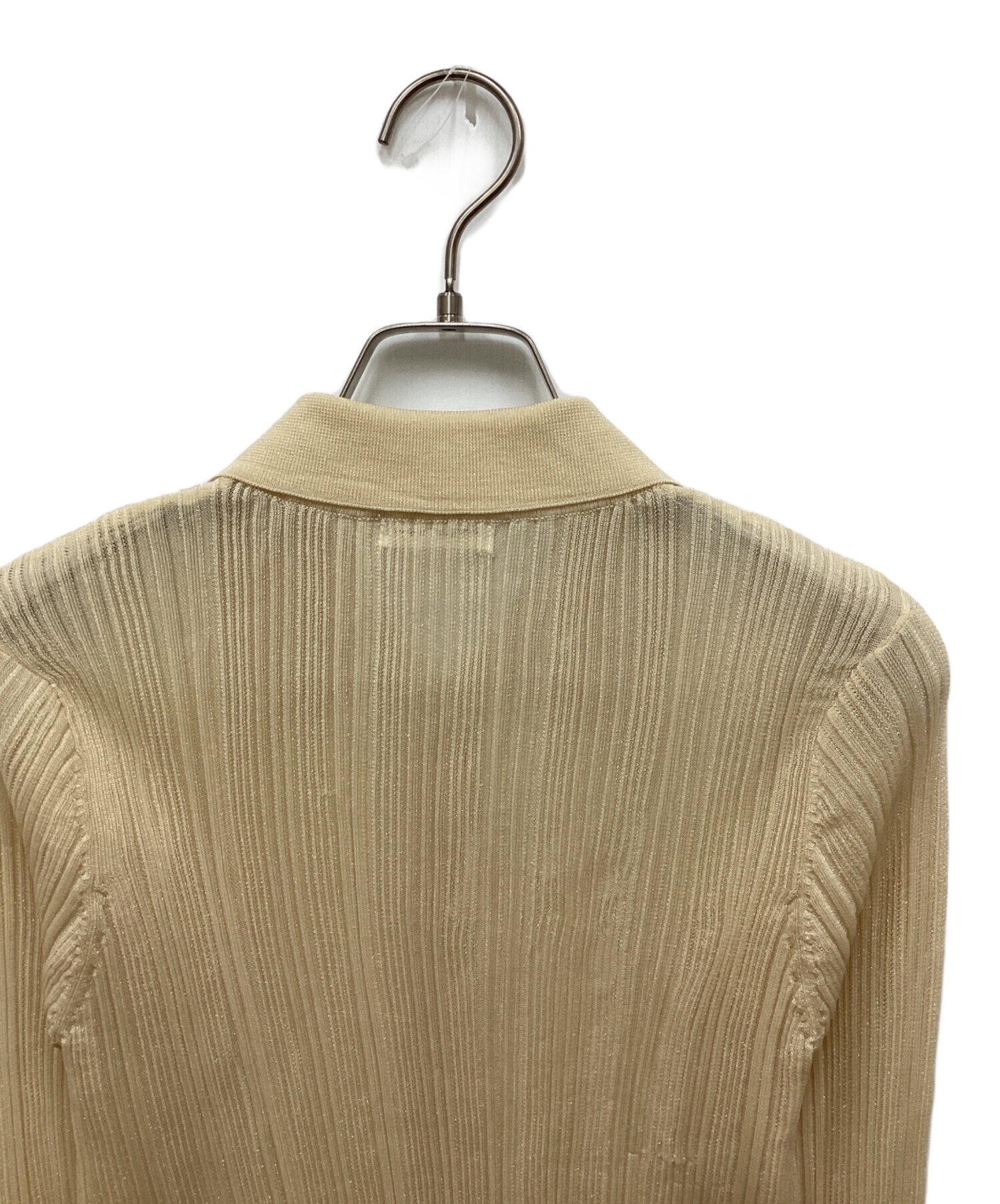 中古・古着通販】FRAY ID (フレイ アイディー) シアーリブポロニット