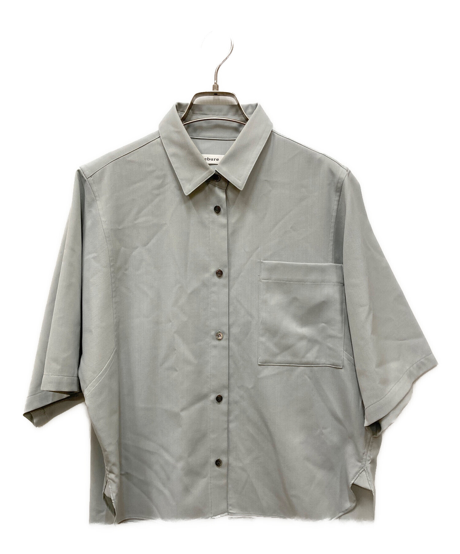 【出品12/11まで】エブール　シャツ ebure(エブール)｜エッセンシャルコットン バンドカラーシャツ/ライト