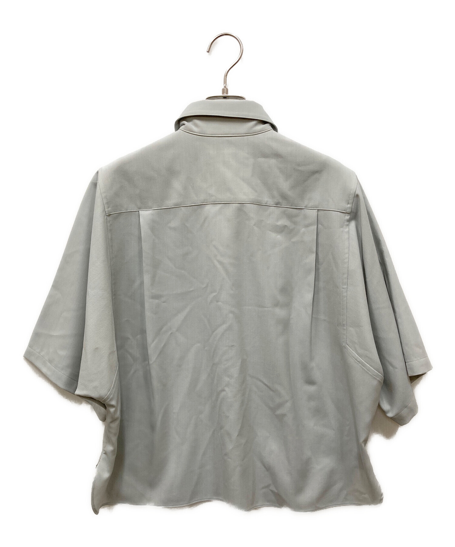 中古・古着通販】ebure (エブール) ポリウールツイル ブラウス ブルー